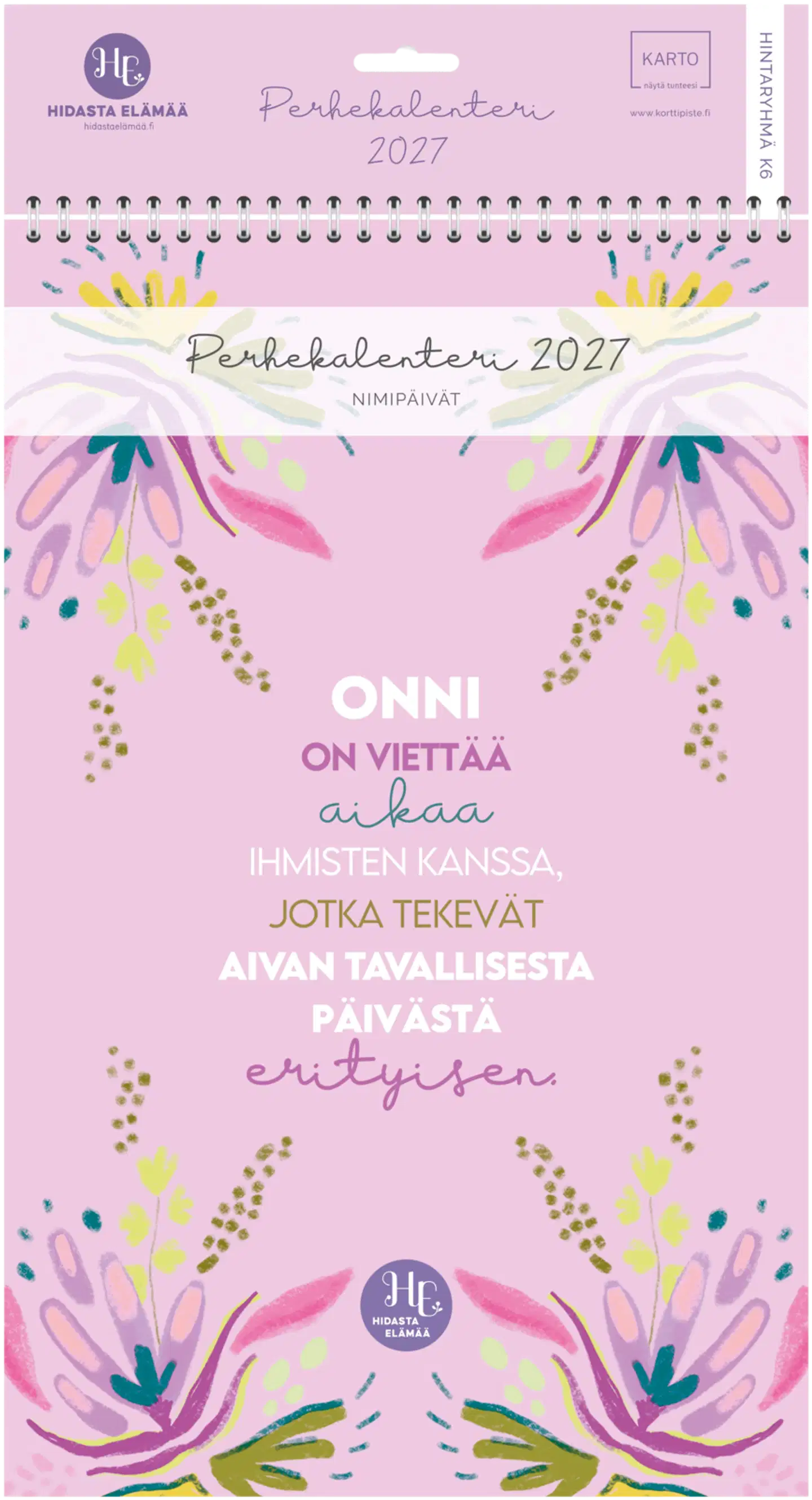 Hidasta elämää Perhekalenteri 2027 23x36,5 cm - 1