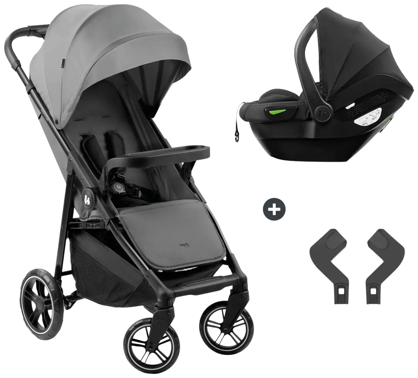 Hauck yhdistelmävaunut Shop N Care Travel Set 0-25 kg harmaa - 1