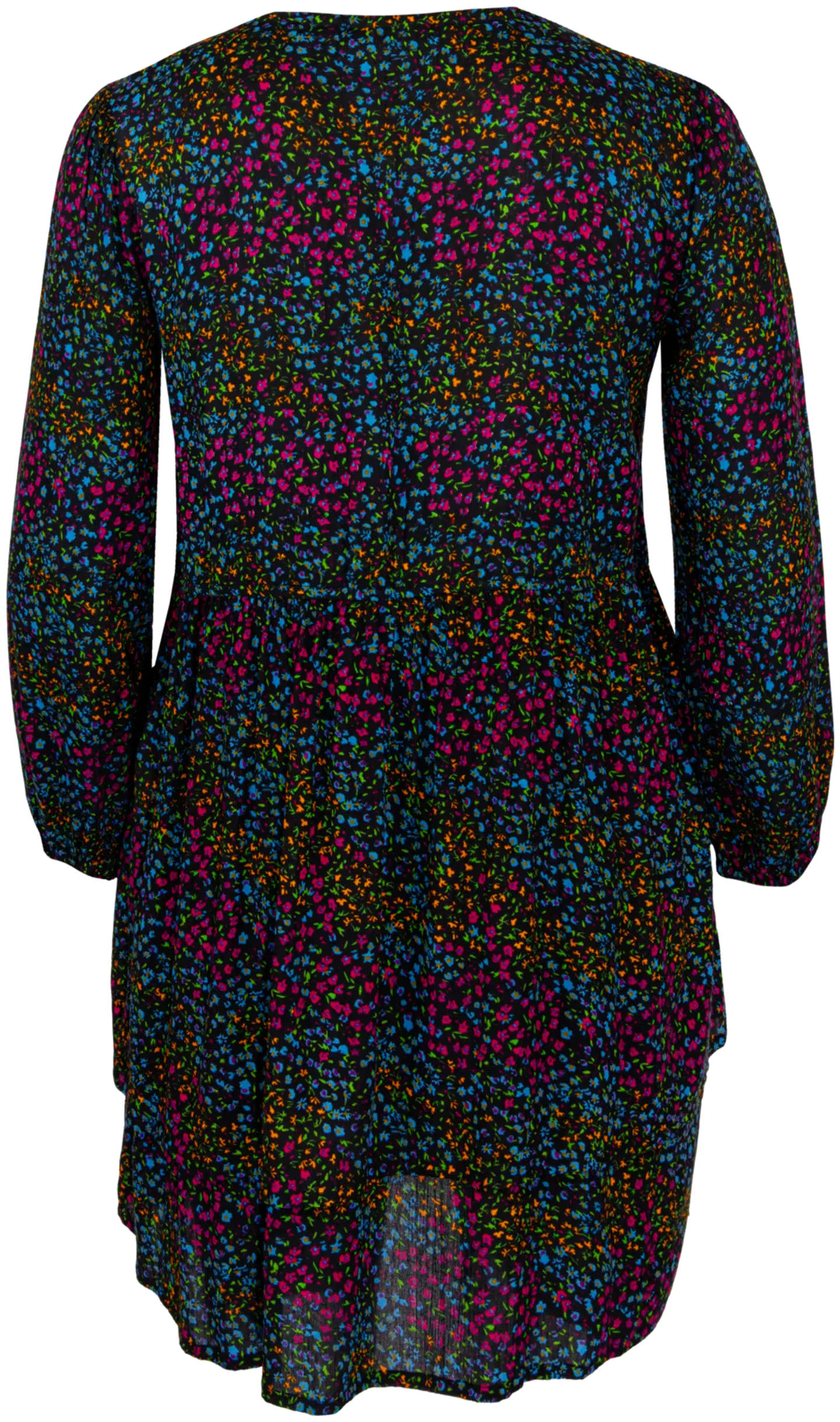 House naisten lyhyt kukallinen tunikamekko 218HP16610, D-mitoitus - BLUE AOP - 2