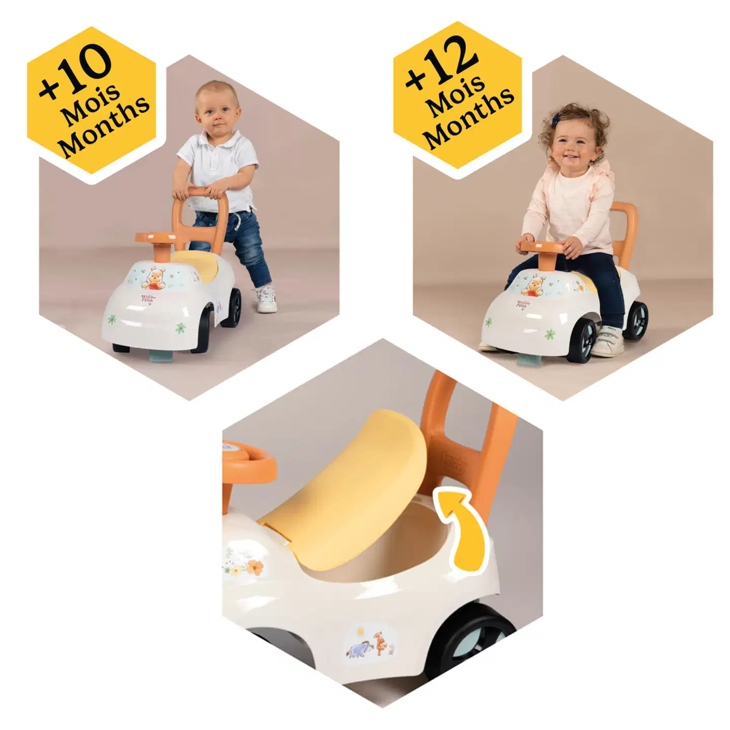 Smoby  Nalle Puh Auto 2in1 Ride-on - 5