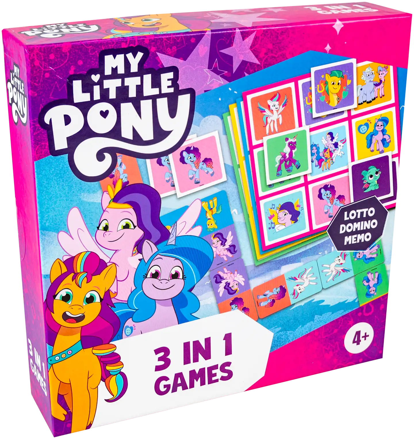 Tactic lautapeli My Little Pony 3 in 1 Lotto, Domino, Memo - 4