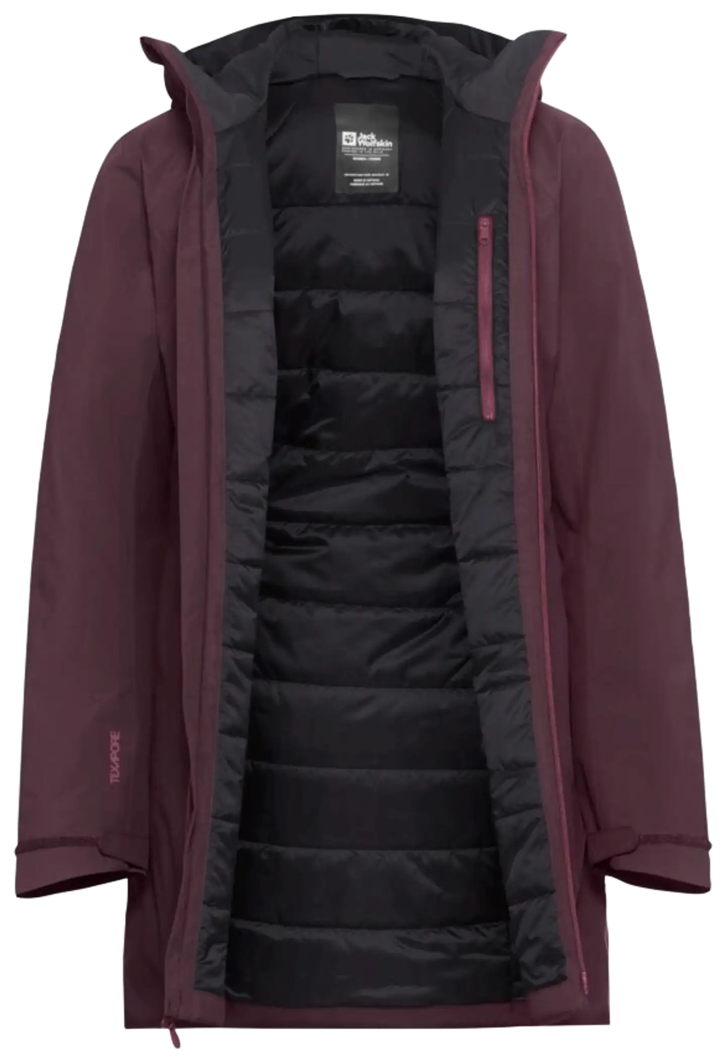 Jack Wolfskin naisten toppatakki Heidelstein - Amaranth - 3