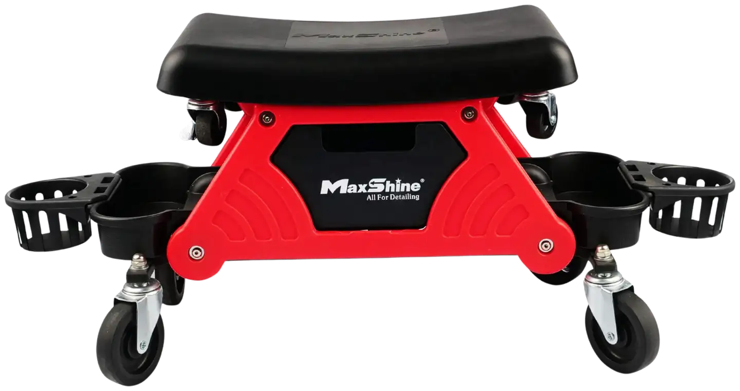 Maxshine 702309-P Modular Detailing Creeper – 2-in-1 työtuoli ja polvistusalusta, pehmustettu istuin, säilytyslokero, pullotelineet ja 360° pyörät - 1