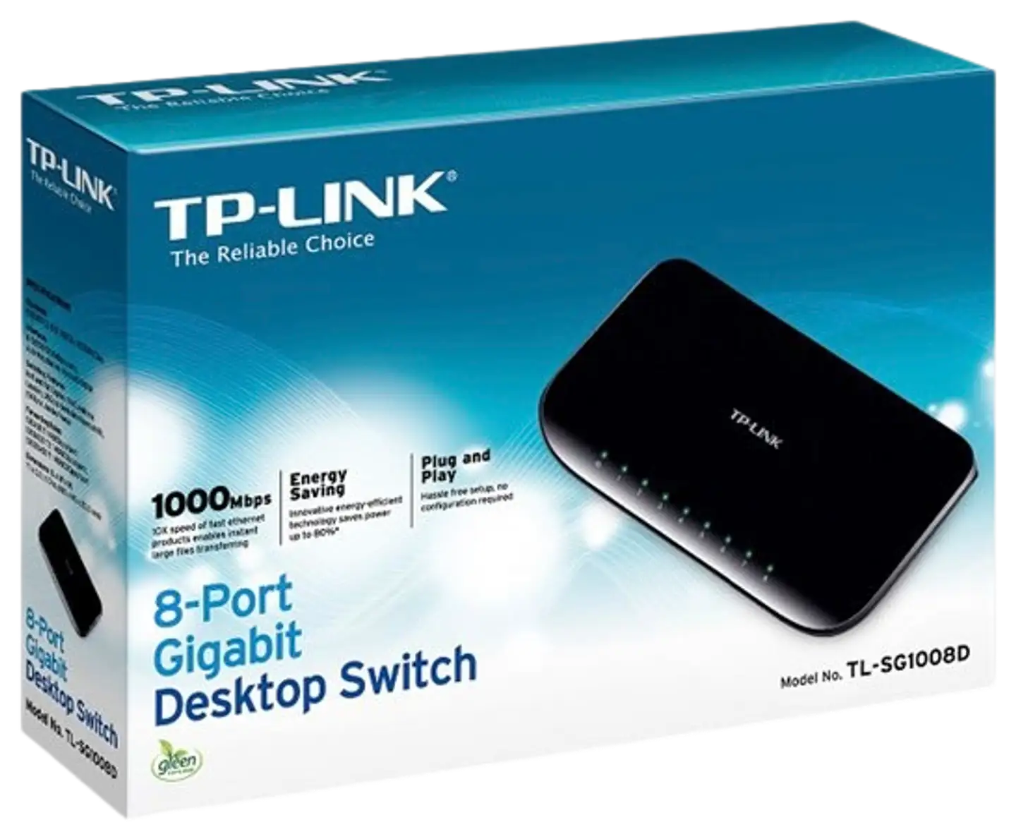 Tp-link tl-sg1008d 8-port gb desktop kytkin - 4