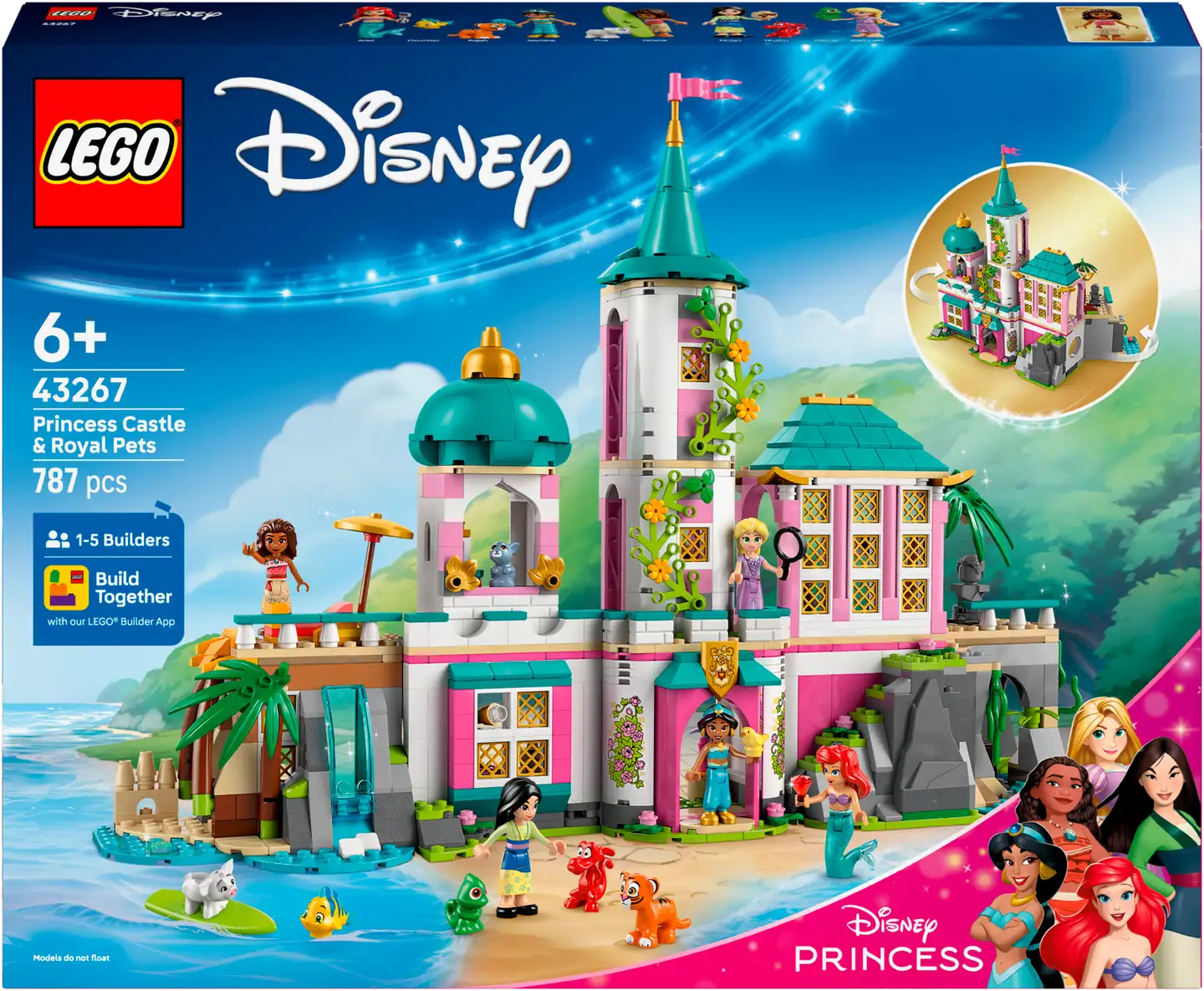 LEGO® Disney Princess 43267 Prinsessalinna ja kuninkaalliset lemmikit - 2