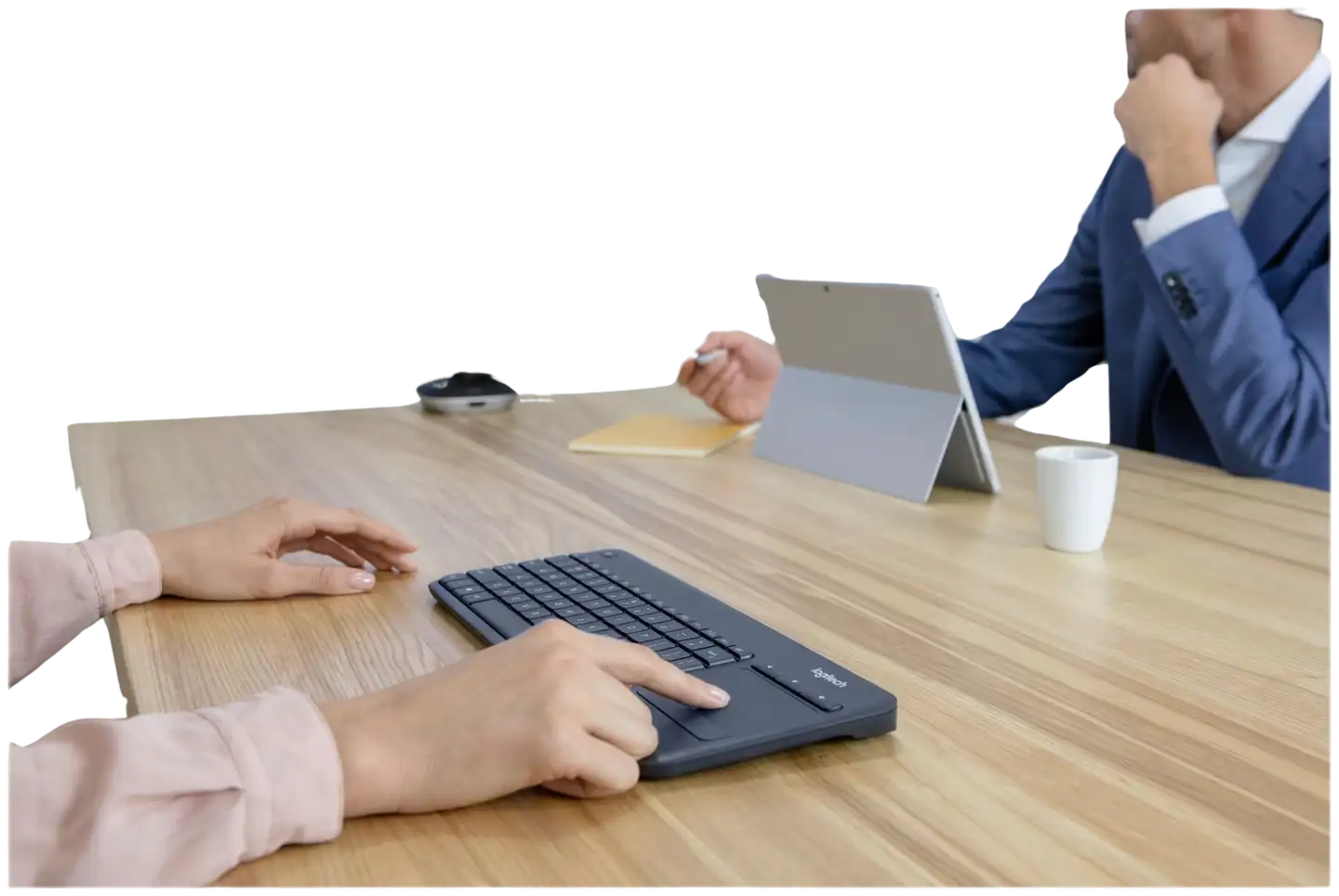 Logitech näppäimistö langaton K400 Plus musta - 10