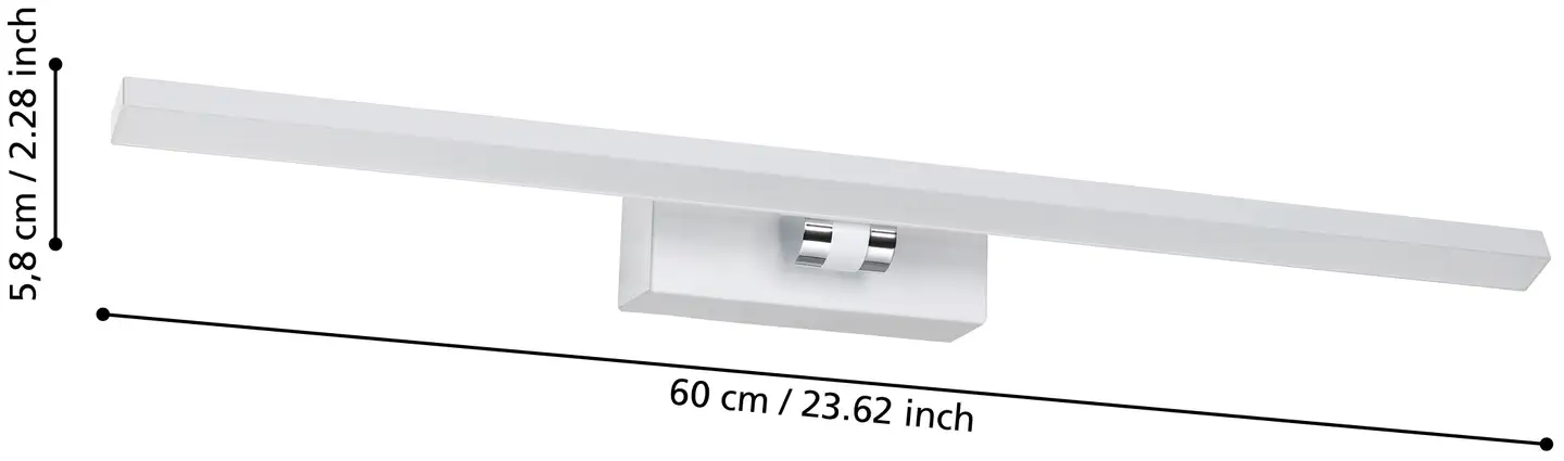 EGLO peilivalaisin VERDELLO LED 5W CCT valkoinen/kromi - 5