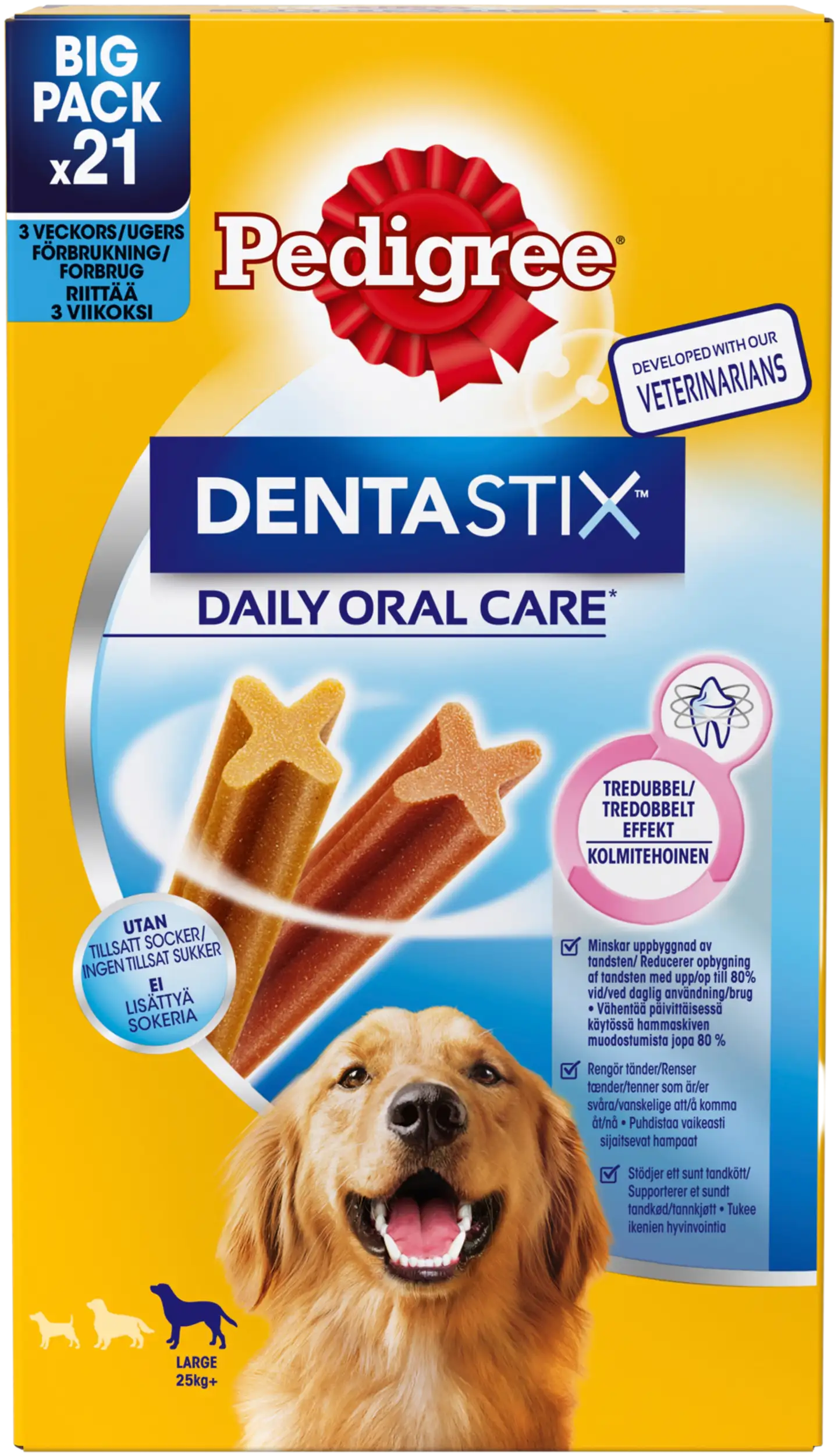 Pedigree Dentastix Large Monipakkaus 3x270g