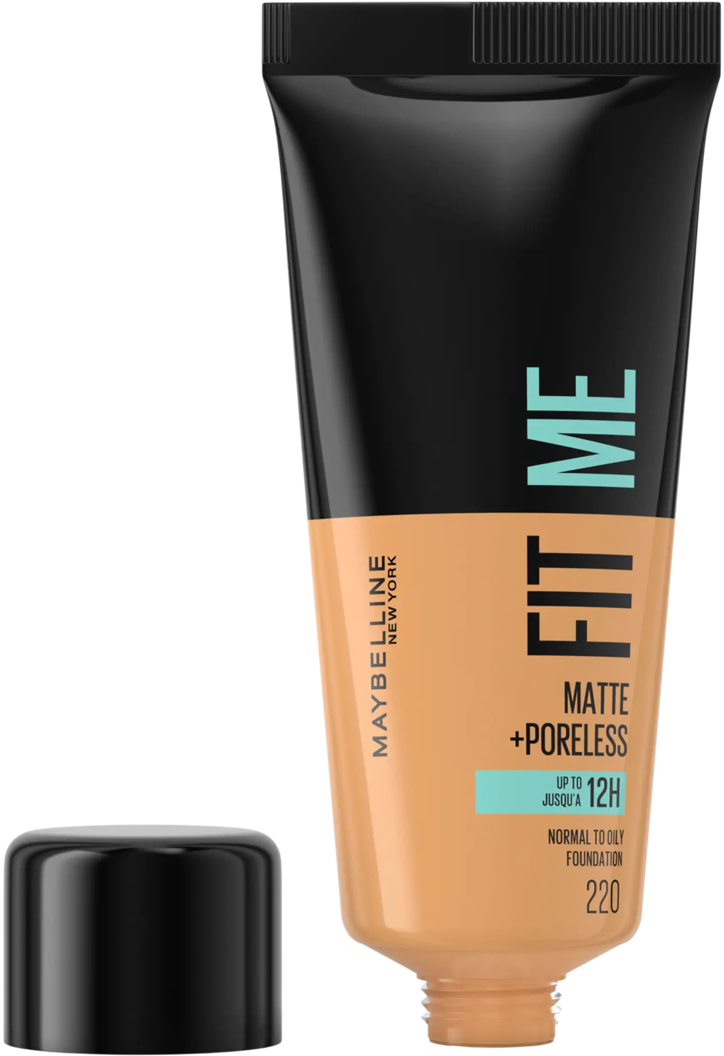 Maybelline New York Fit Me Matte+Poreless -meikkivoide 220 Natural Beige 30ml - 2