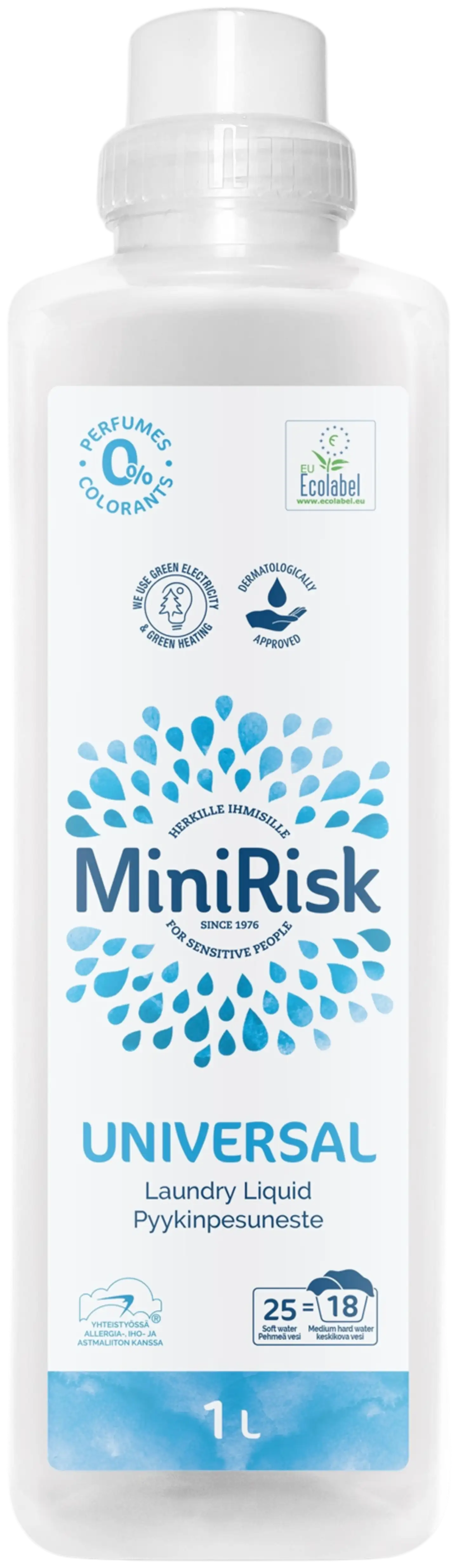 Mini Risk Universal Pyykinpesuneste 1,0L