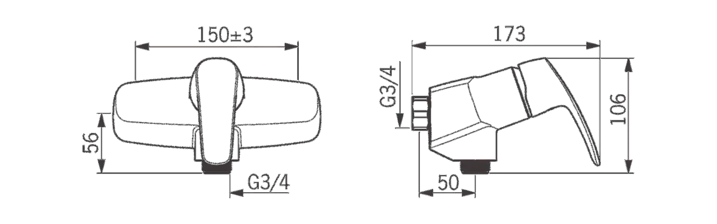 Oras Safira 1070 suihkuhana kromi - 2