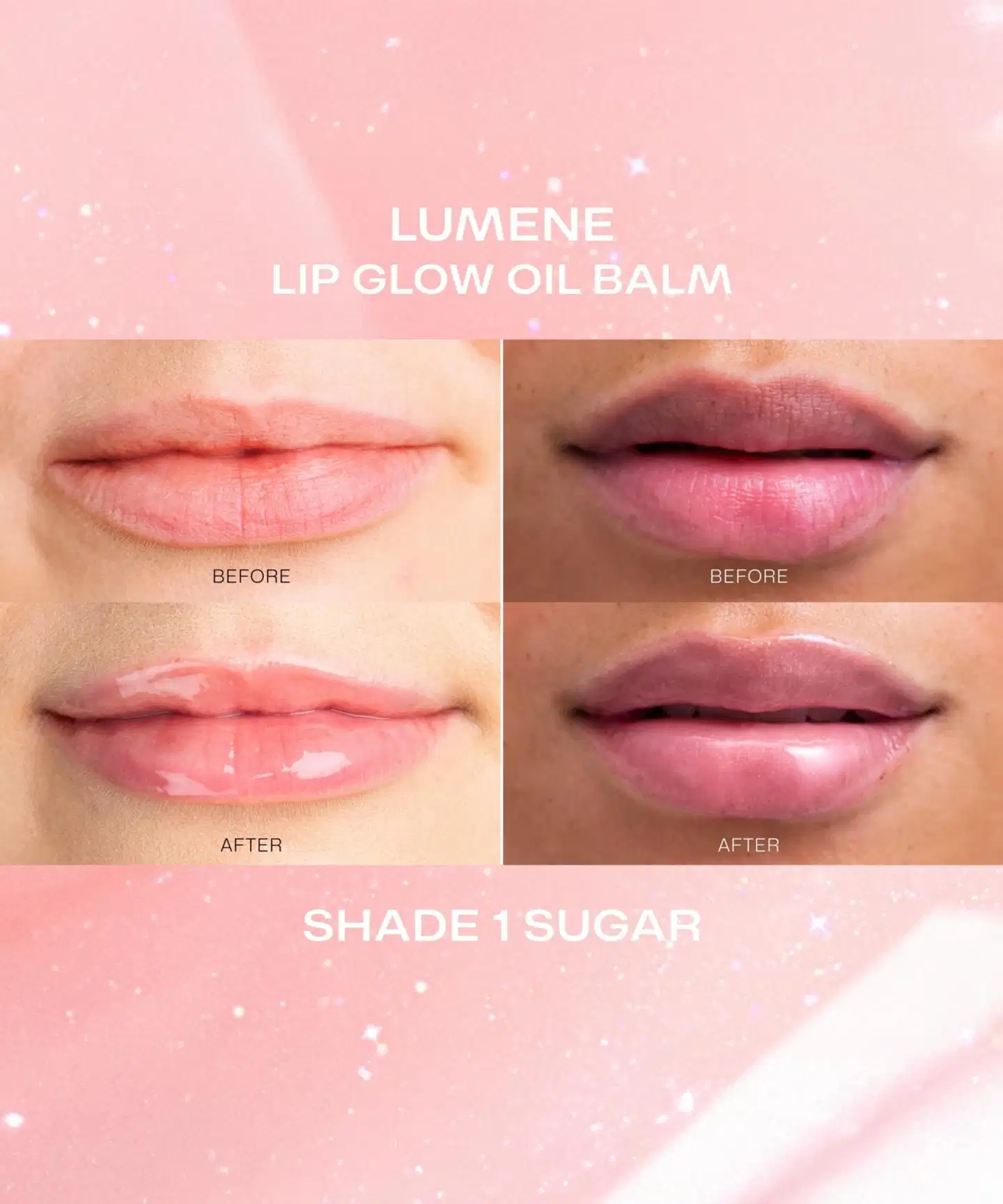 Lumene Lip Glow huuliöljy 3 Berry Cream 10 ml - Sugar - 5