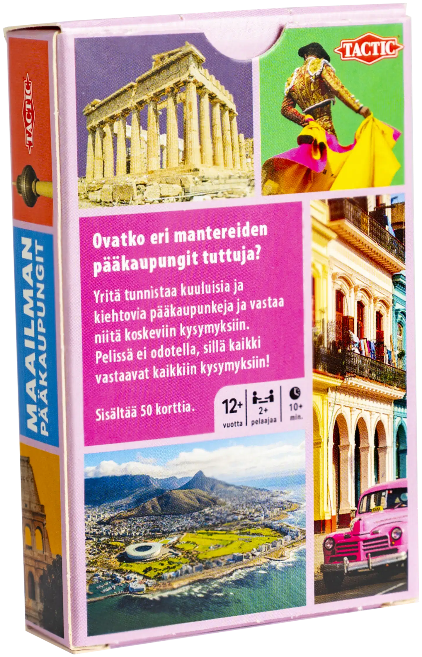 Tactic Korttipeli Maailman pääkaupungit korttikokoinen tietopeli - 6