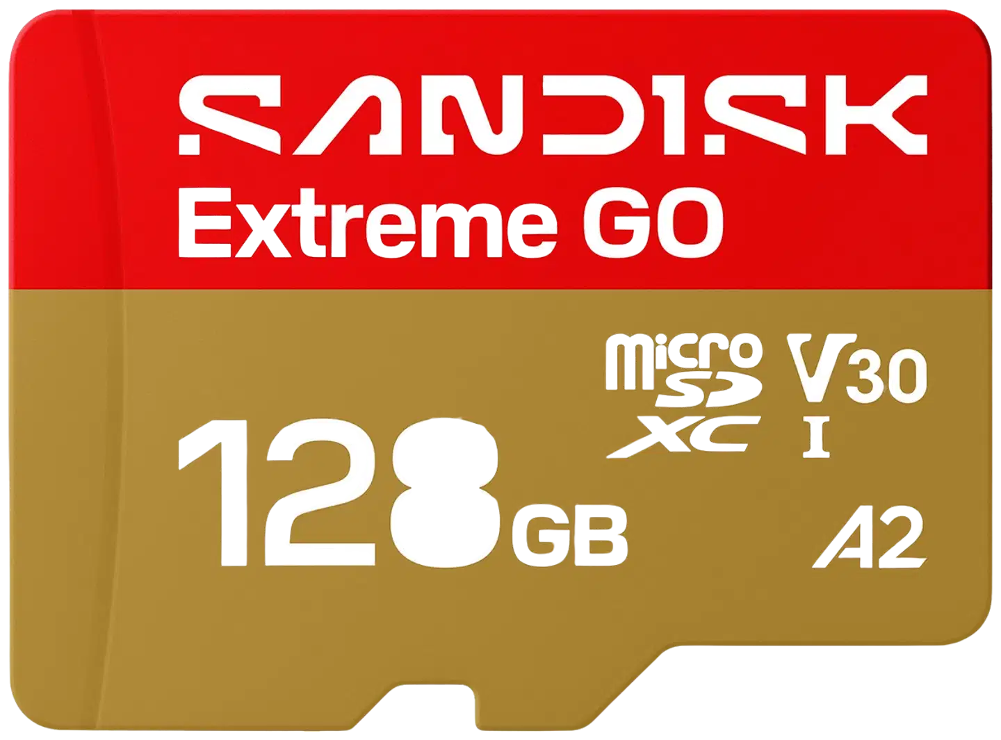 SANDISK Extreme GO microSDXC-kortti UHS-I 128GB MicroSD 240MB/s Read / 120MB/s Write 5K video