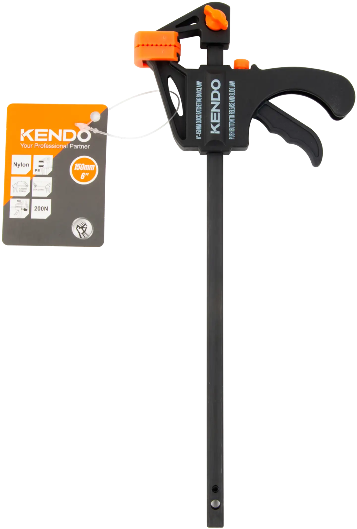 Kendo pikalukituspuristin 150mm / 6" - 1