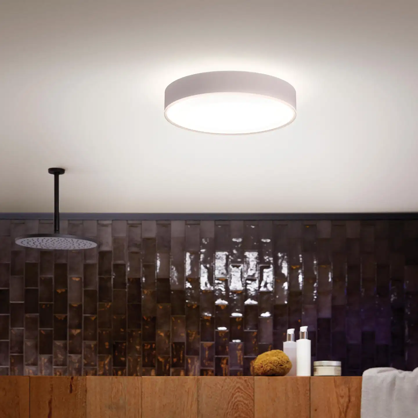 Philips Hue Devere -kattovalaisin kylpyhuoneeseen 19W 2200-6500K 2450LM keskikoko valkoinen - 8