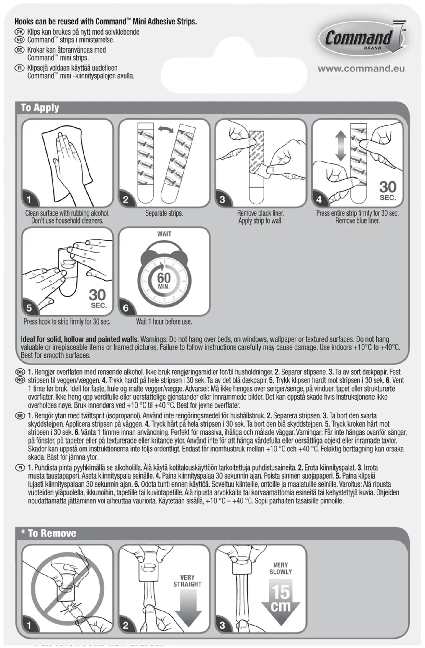 Command™ kirkkaat sisustusklipsit ja kiinnityspalat - 7