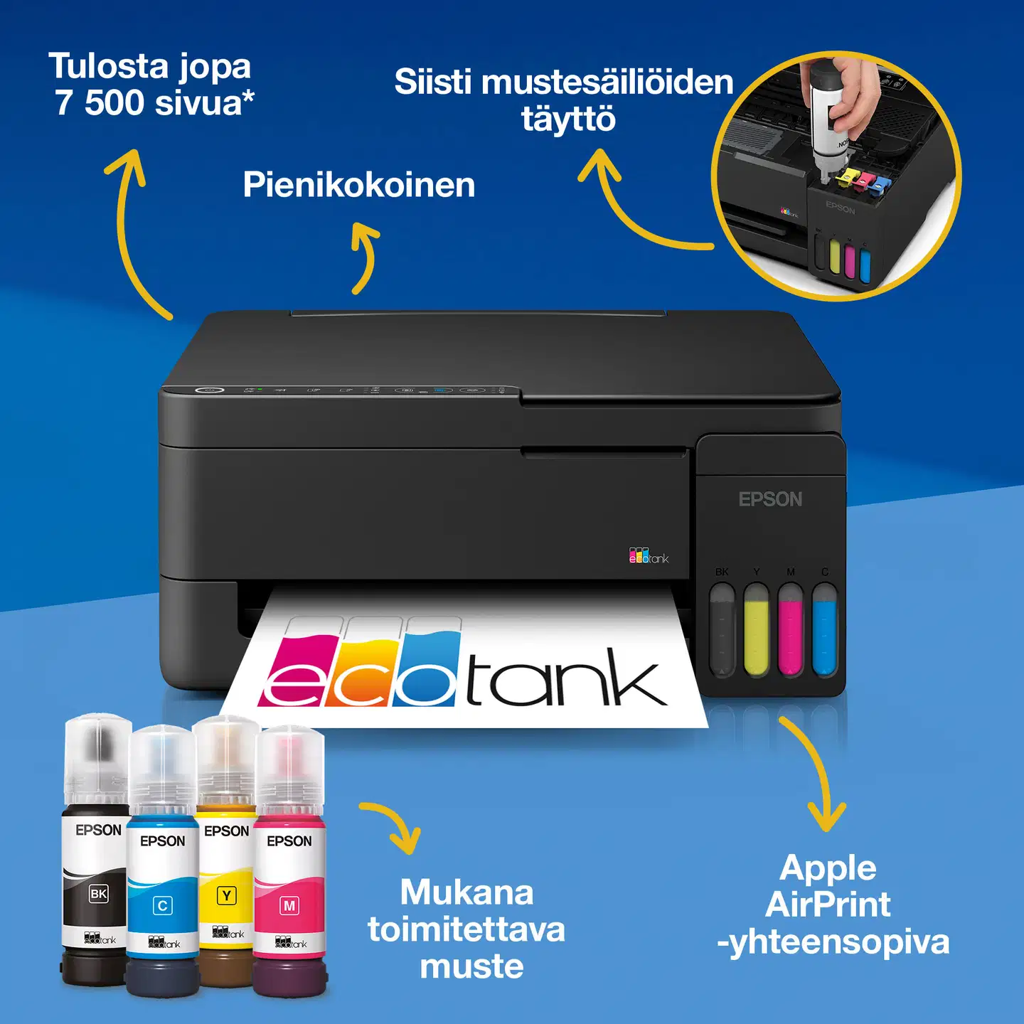 Epson EcoTank ET-2920 mustesäiliötulostin - 2