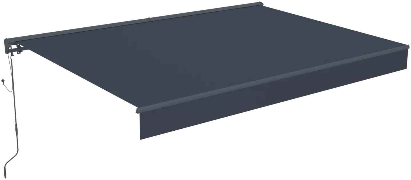 Lykke puolikasettimarkiisi 3,95x3 m moottoroitu, tummanharmaa - 5