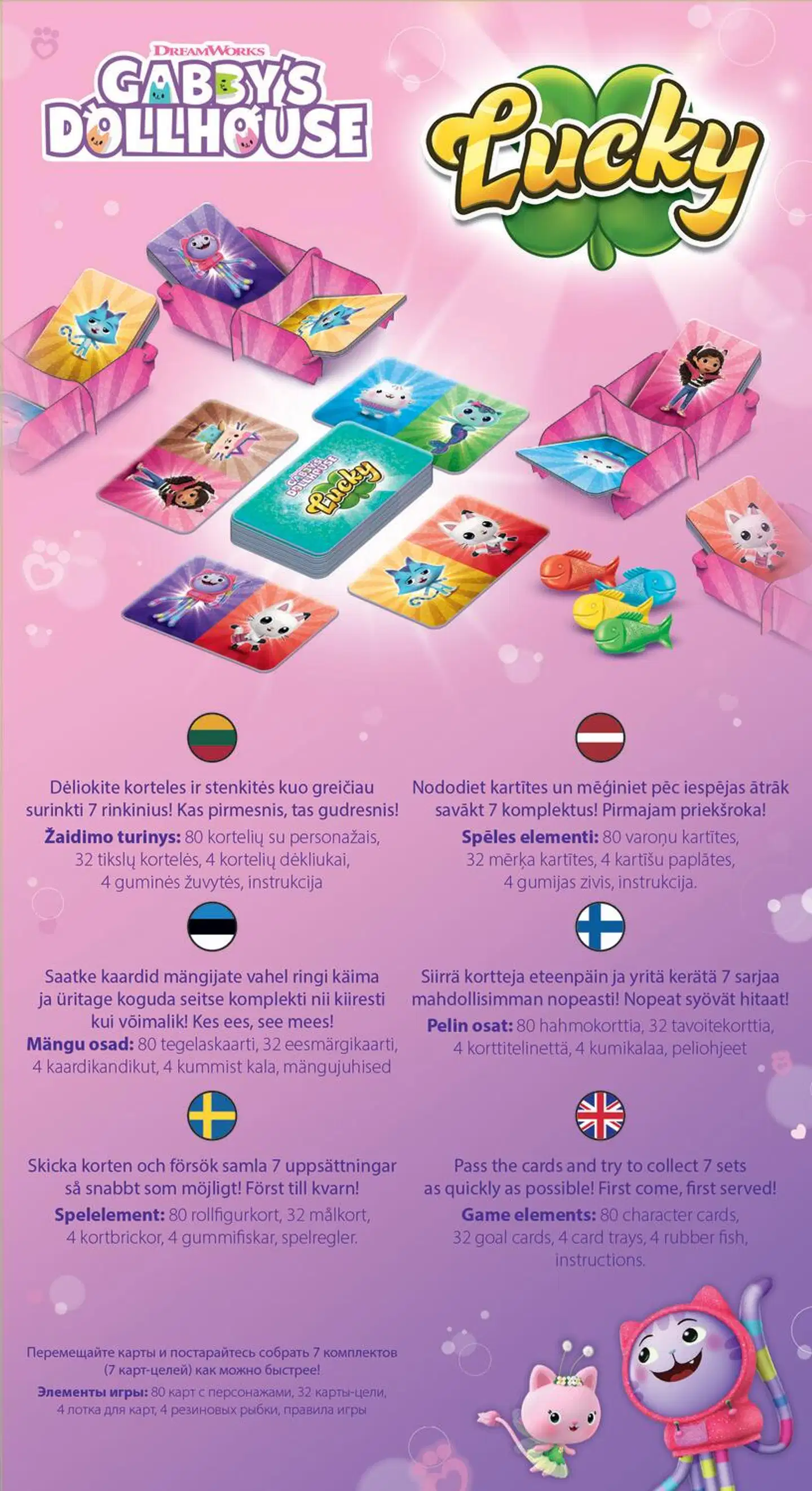 Trefl Gabby's Dollhouse lautapeli Gabbyn nukketalo Lucky - 3
