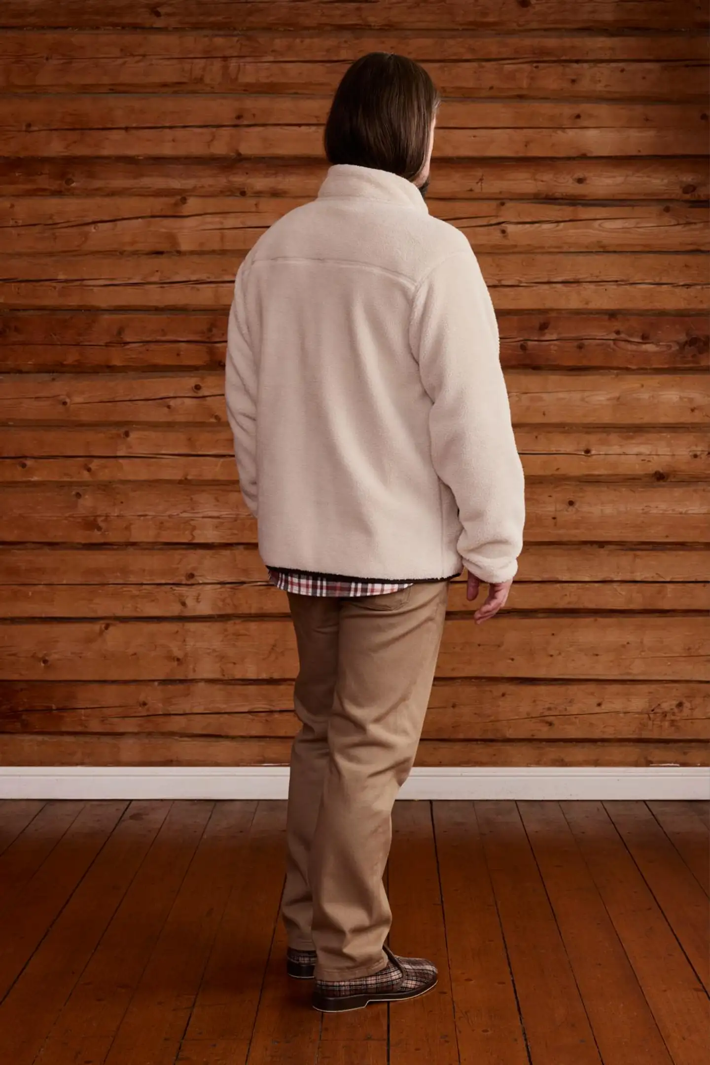 Reino&Aino miesten fleecetakki Reino - Off white - 4