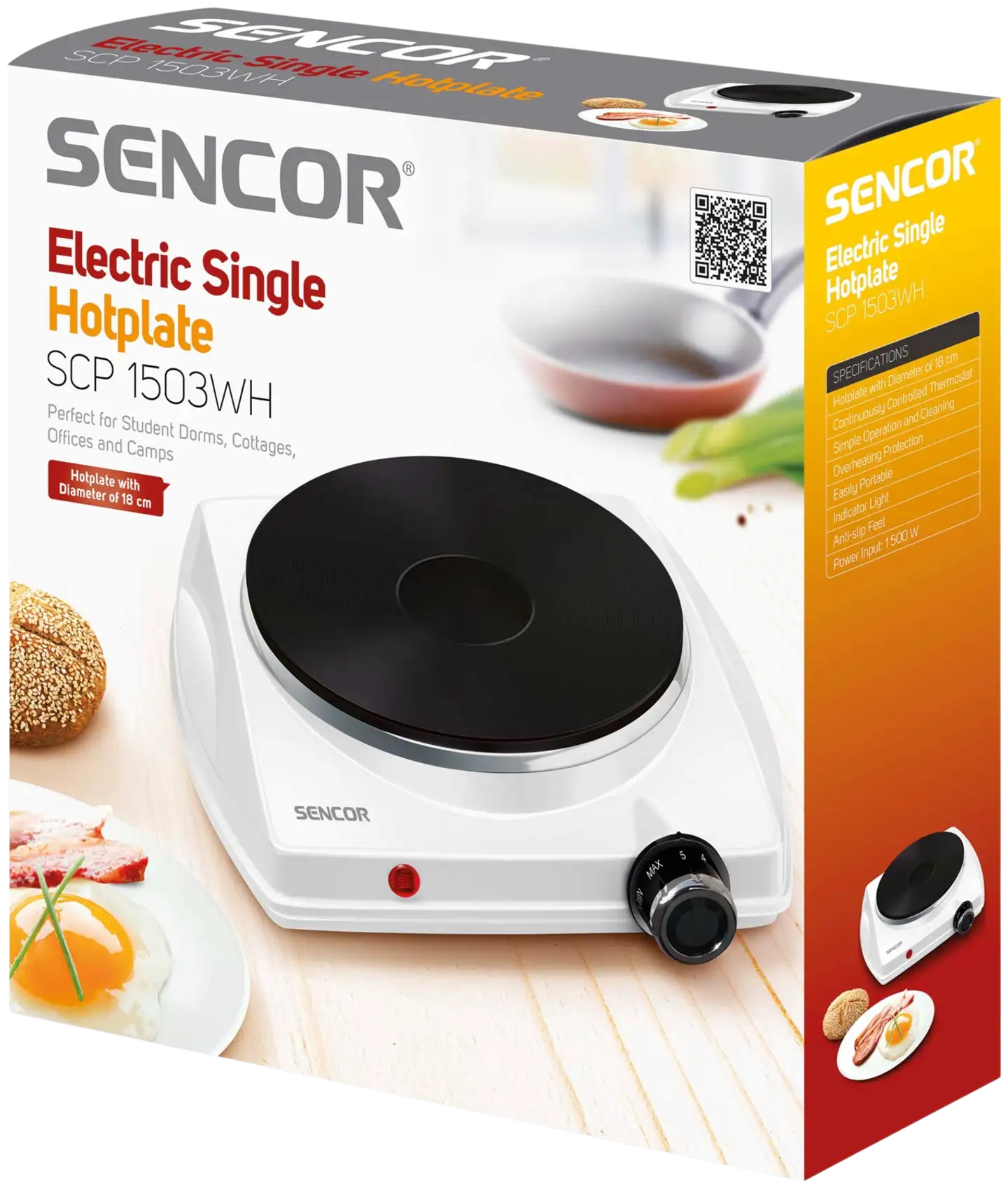 Sencor keittolevy SCP 1503WH-EUE4 valkoinen - 3