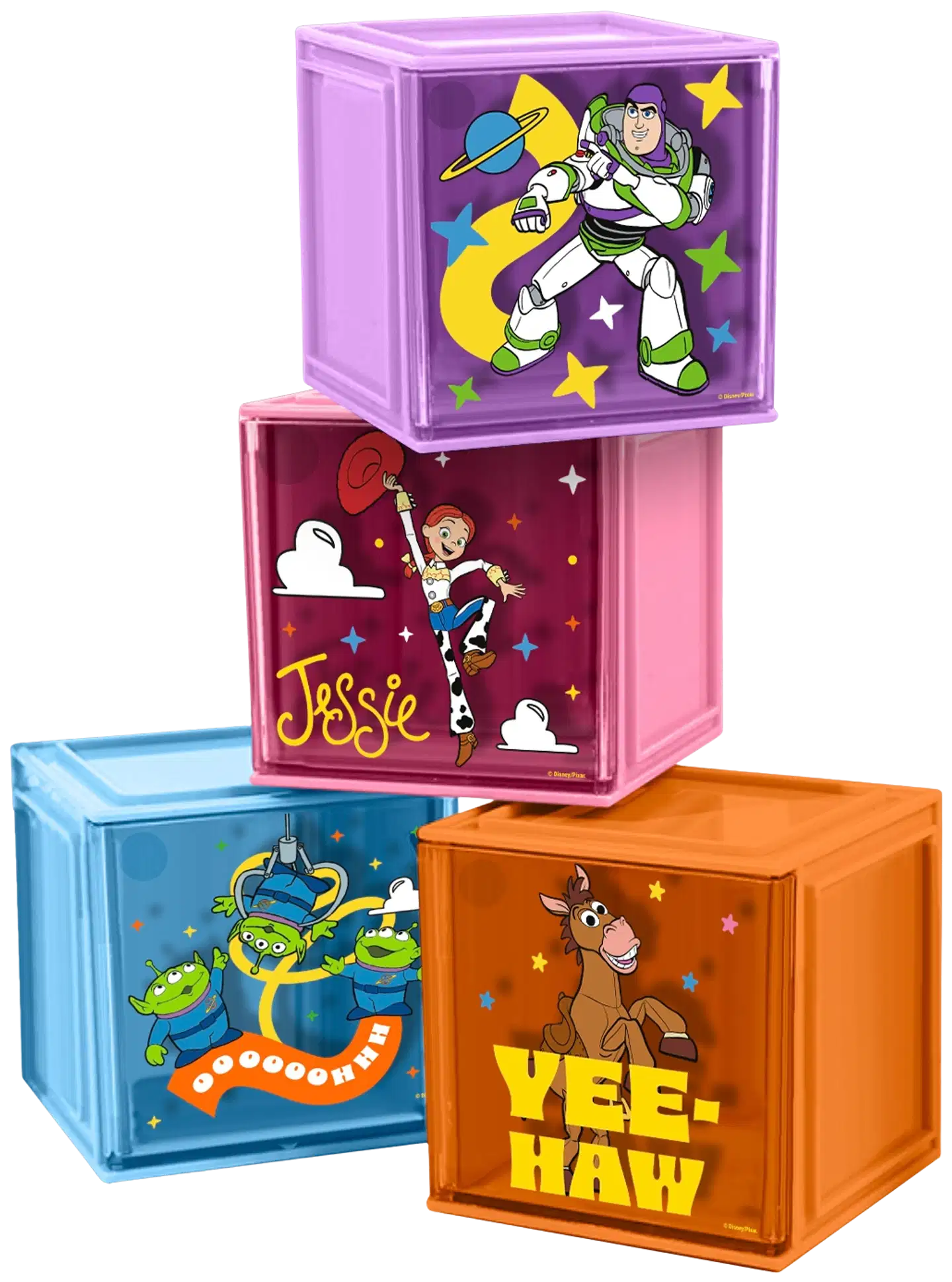 Toy Story mini säilytyskuutiot displayssa - 1