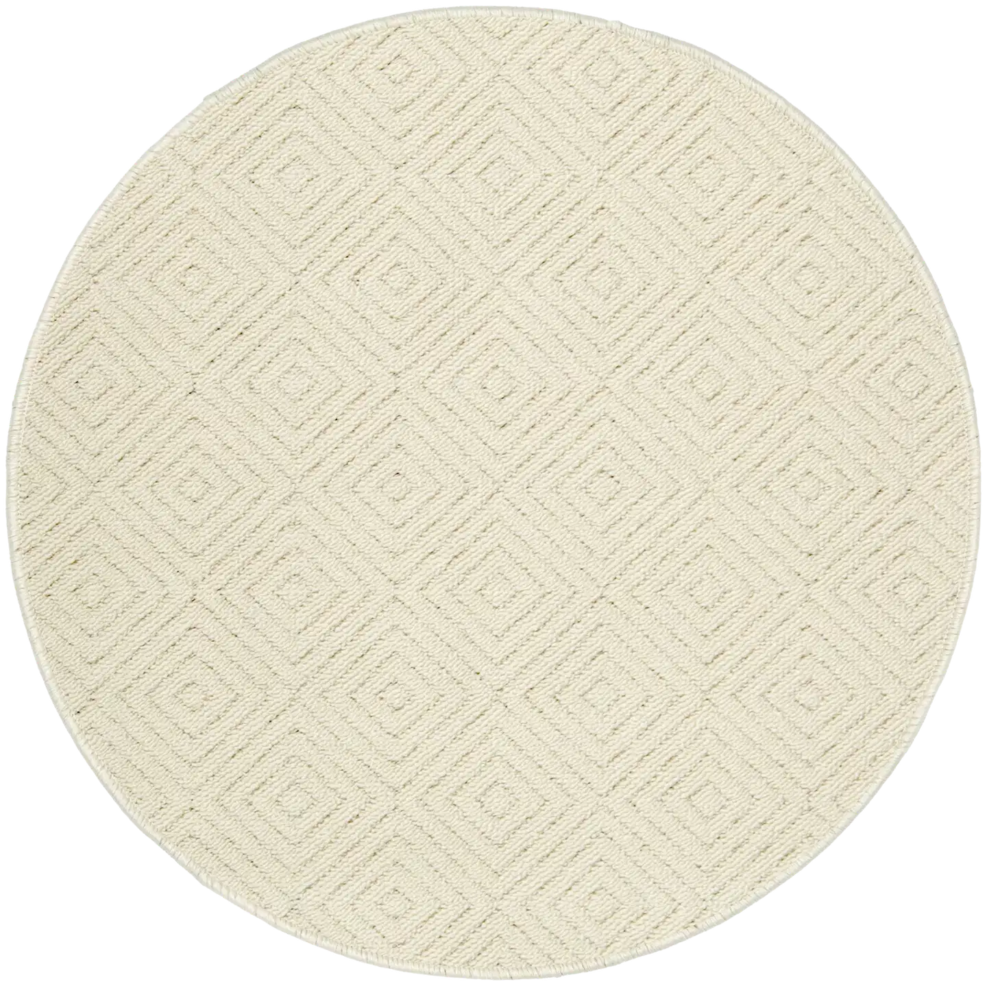 ihankotona matto Selja Ø100 cm luonnonvalkoinen - 1