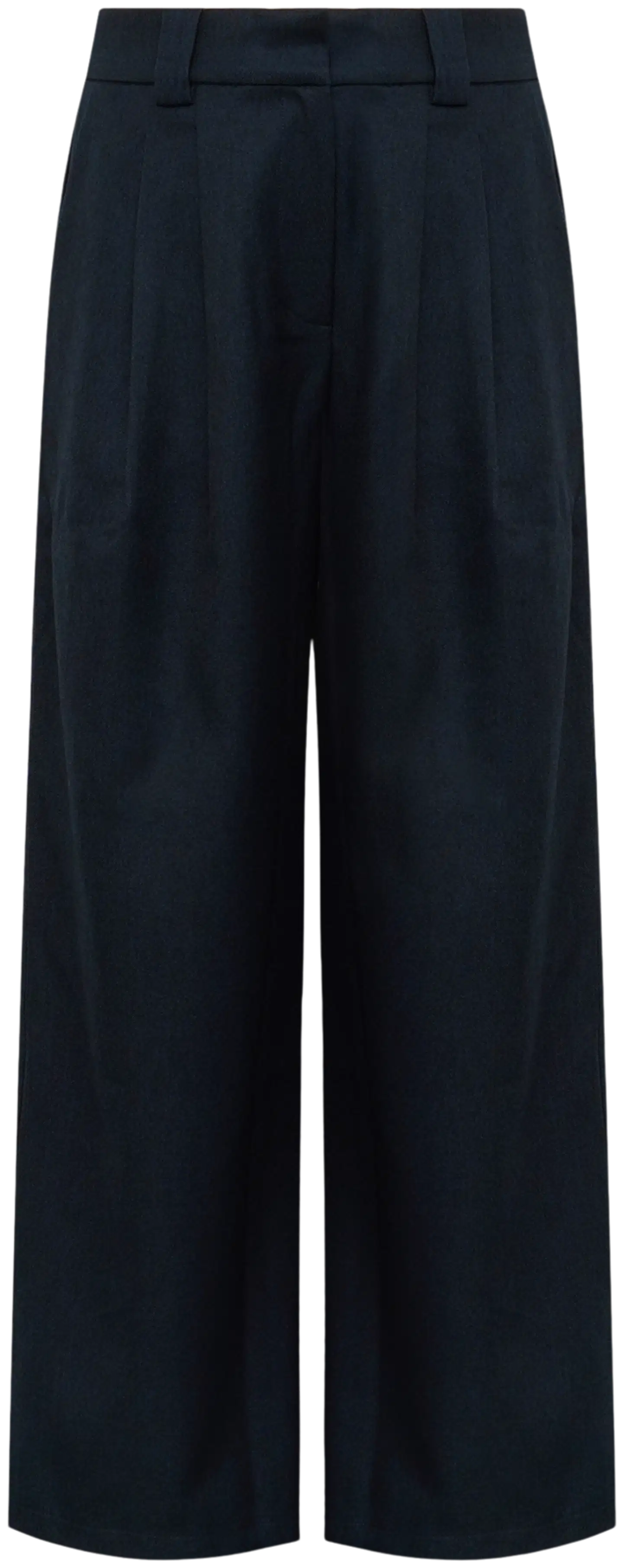 WKLY. naisten suorat leveälahkeiset housut 222W312654 - Navy - 1