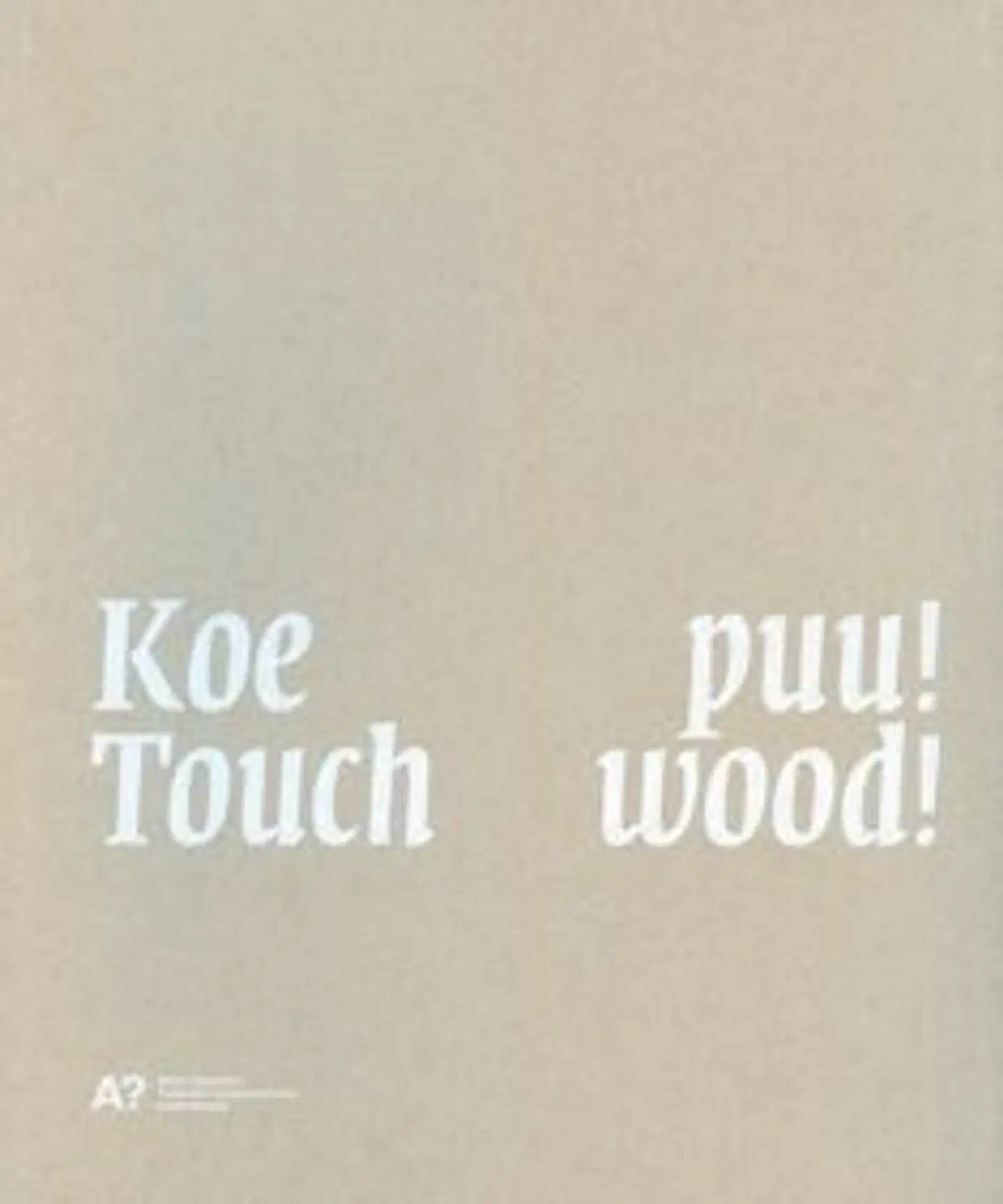 Koe puu! - Puustudion töitä 2000-2012; Wood Studio works 2000-2012