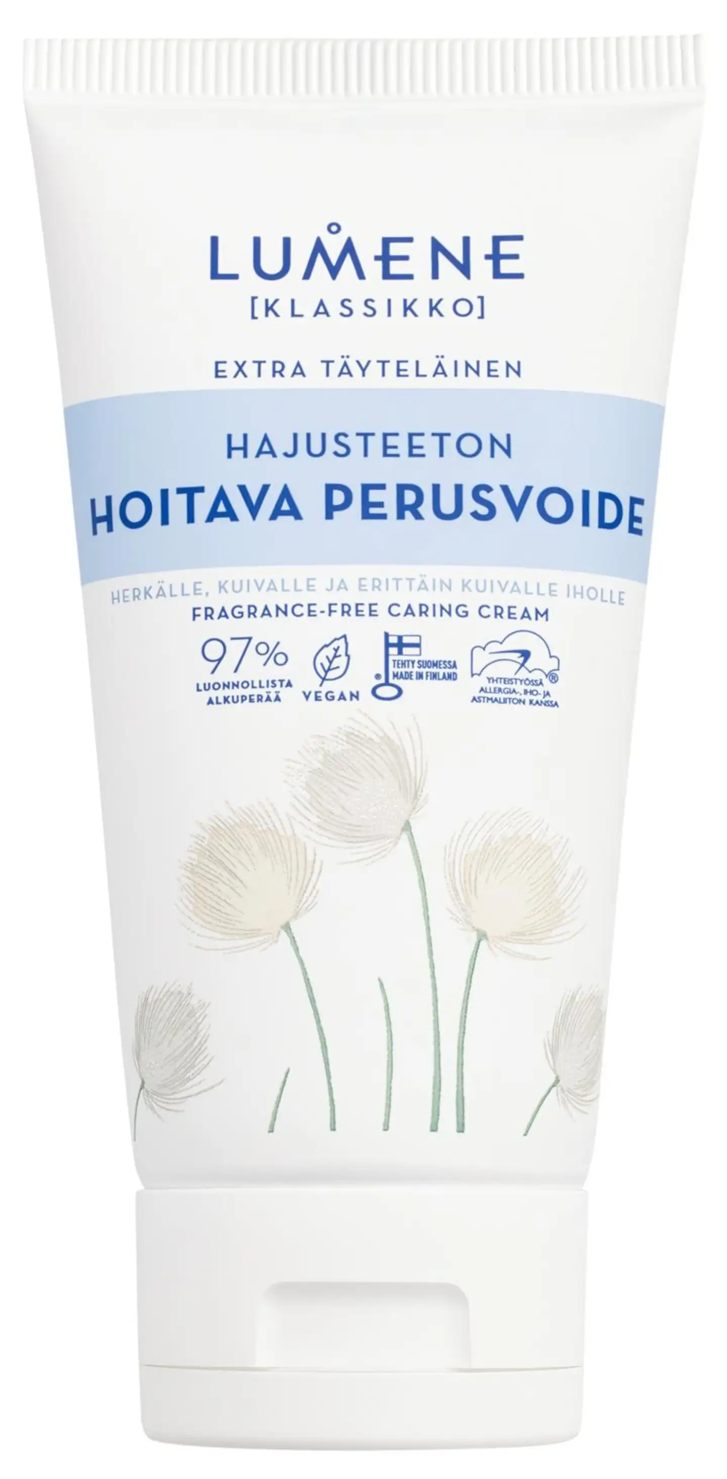 Lumene KLASSIKKO Hajusteeton hoitava perusvoide 150 ml