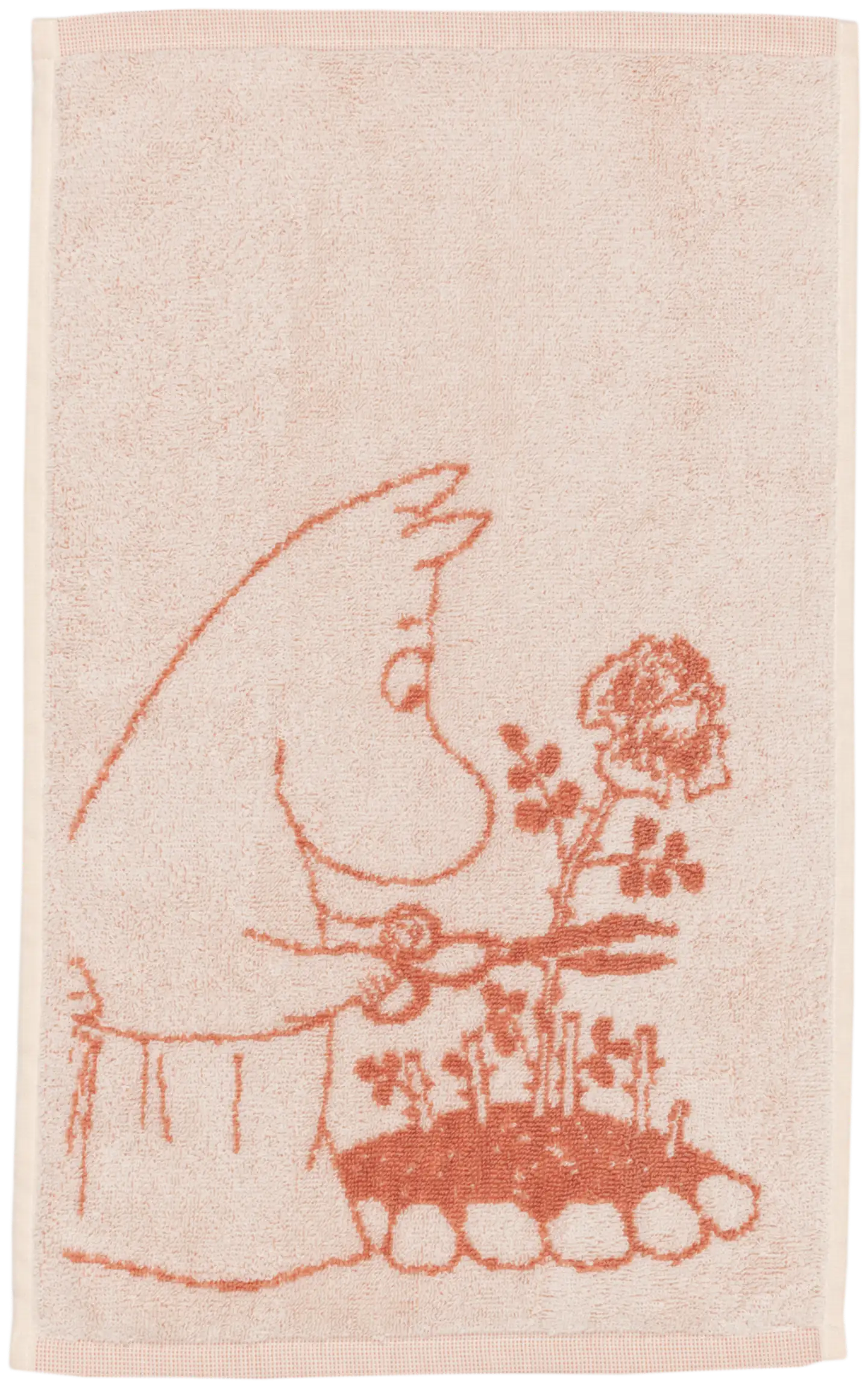 Moomin Arabia Muumi käsipyyhe 30x50 Muumimamma beige GOTS
