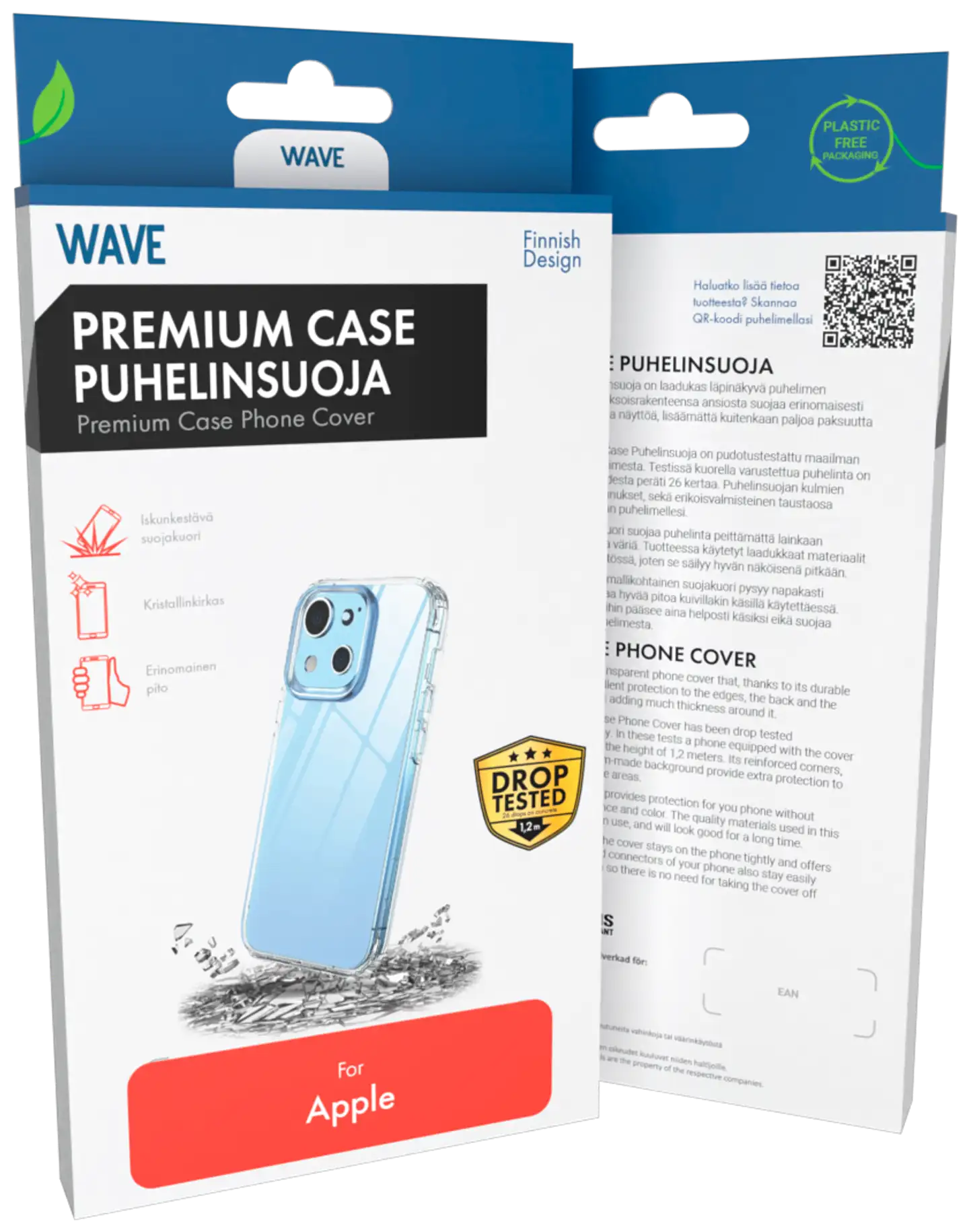 Wave Premium Case Puhelinsuoja, Apple iPhone 16 Plus, Kirkas - 1