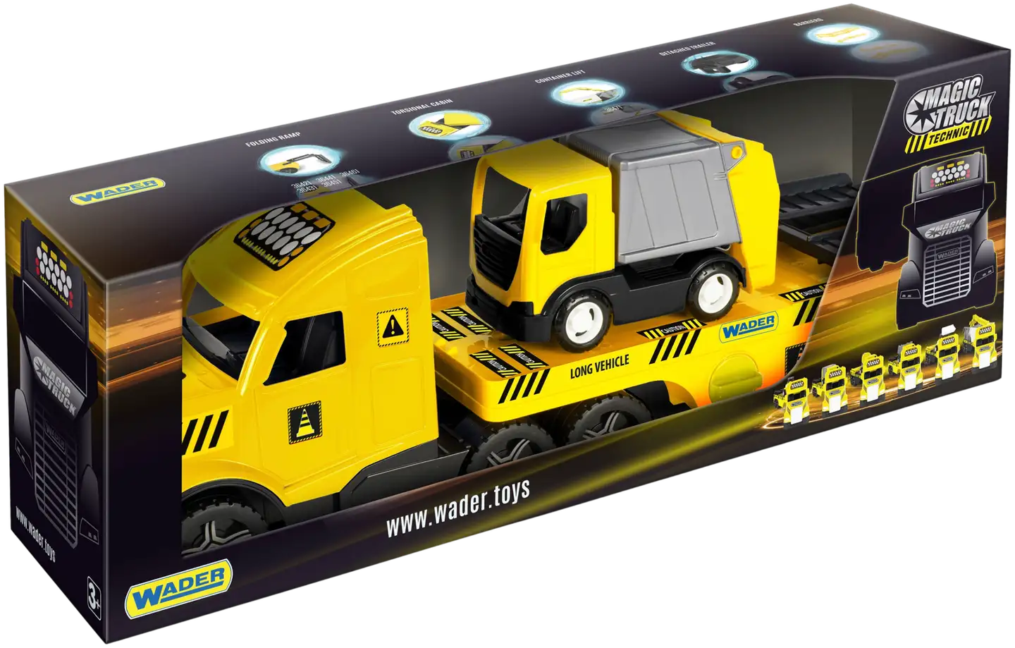 Wader Magic Truck Technic Lavettirekka Ja Ajoneuvo - 3