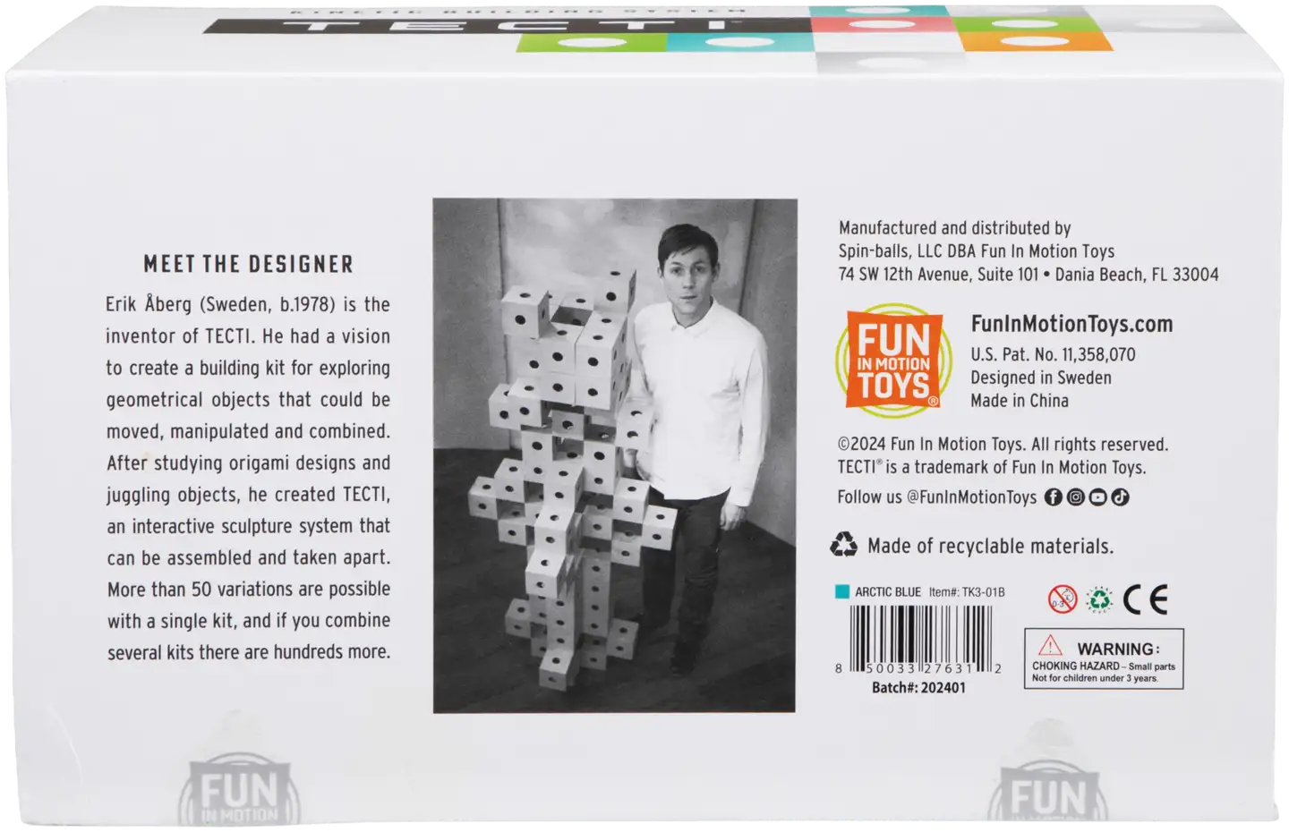 Fun in Motion Toys Tecti kuutiot - 3