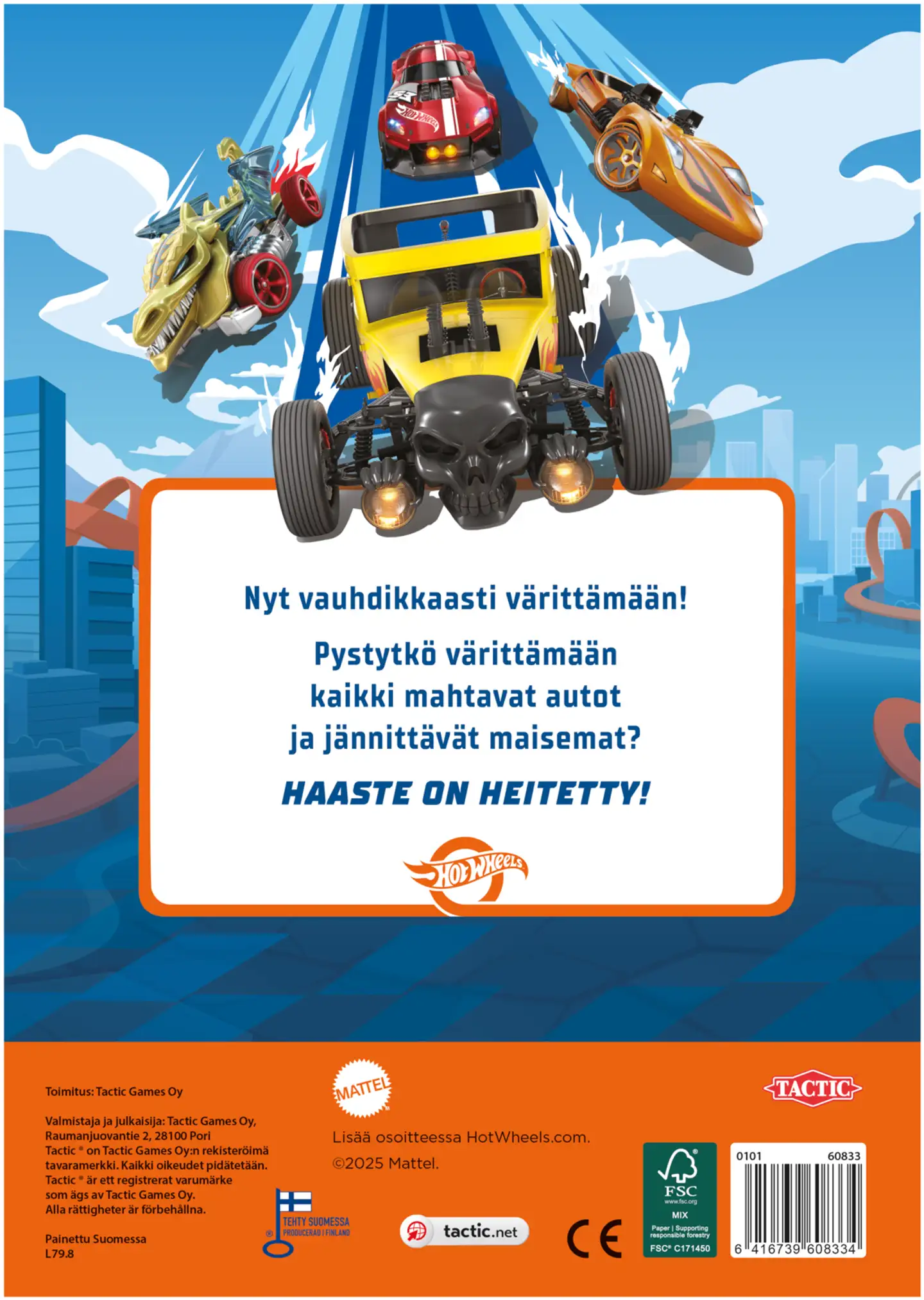 Hot Wheels valtava värityskirja - 2