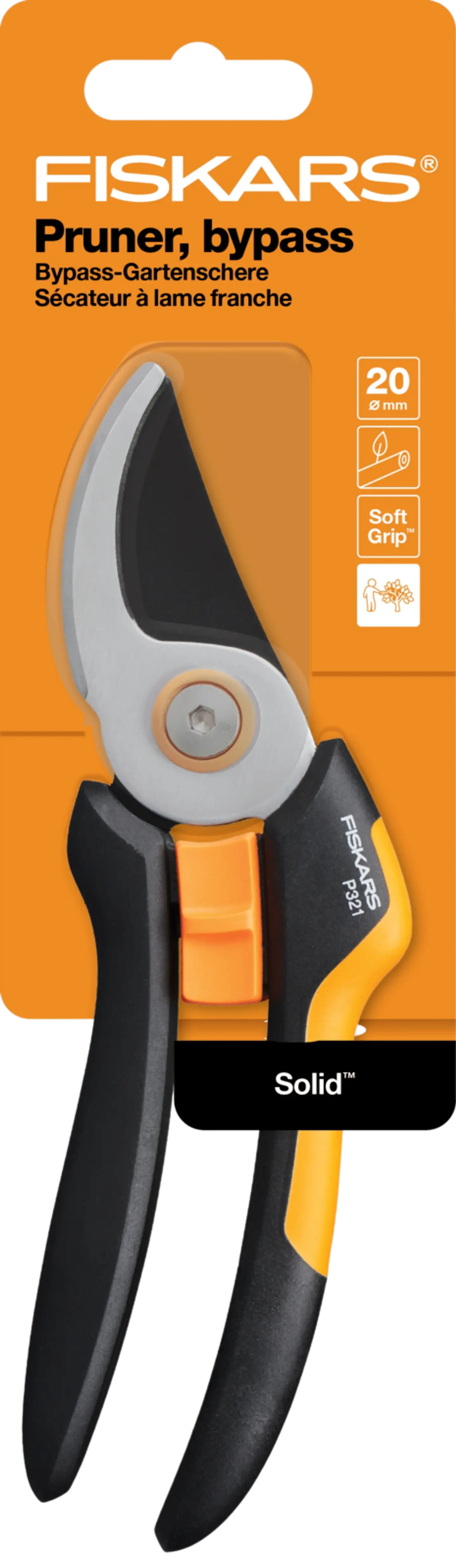 Fiskars Solid oksasakset ohileikkaavat M P321 - 3