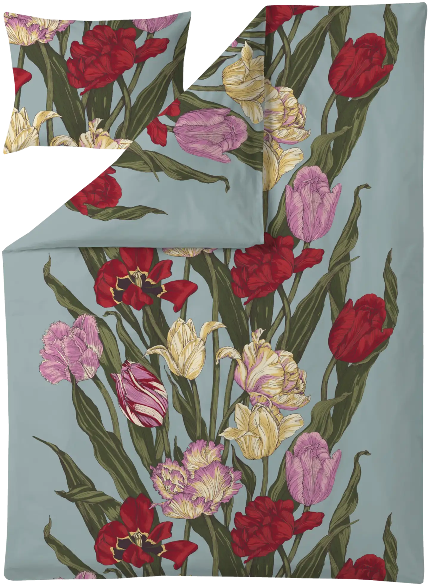 Vallila satiini pussilakanasetti Kukoistus 150x210 cm multi - 1