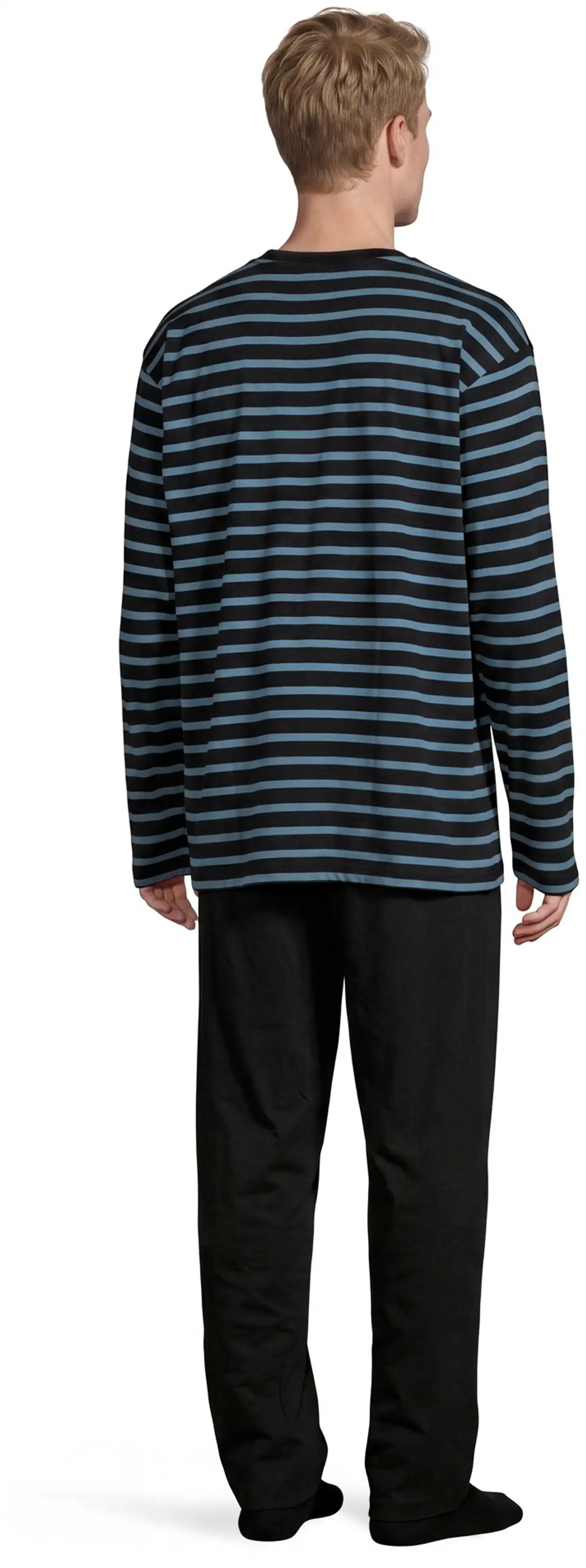 RATIA miesten pyjama - musta/turkoosi - 4