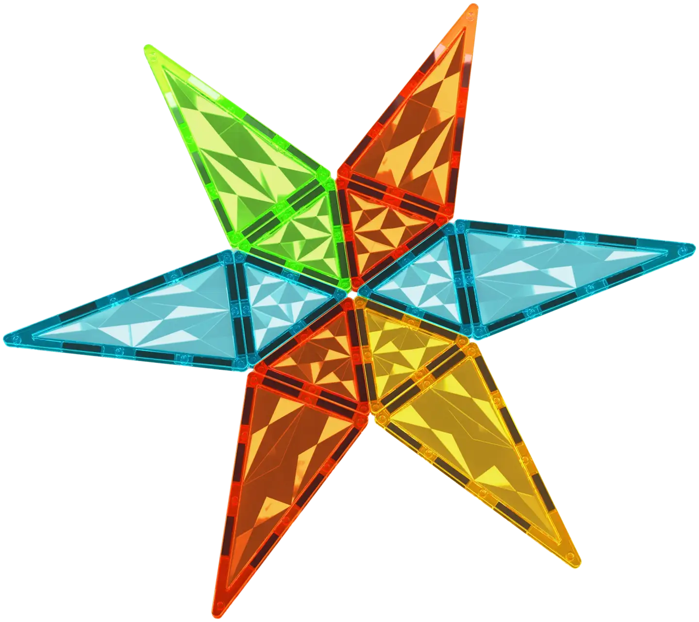 Geomag Magnetic Tiles Gems Raketti -magneettirakennussetti 32 osaa - 3