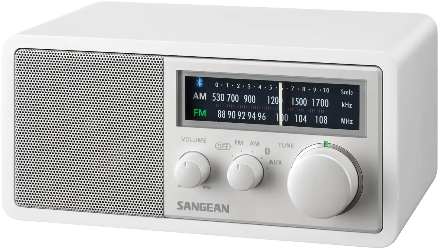 Sangean WR-11BT+ bluetooth pöytäradio valkoinen - 1