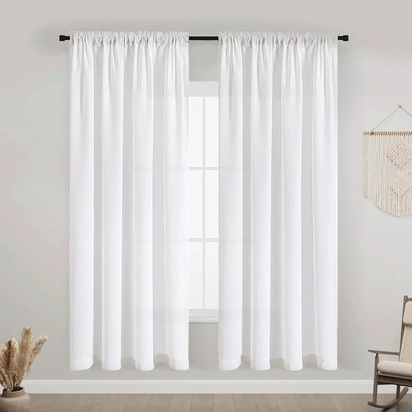 Ihanin verhotanko Sofia mattamusta 120-210cm 16/19mm - 3