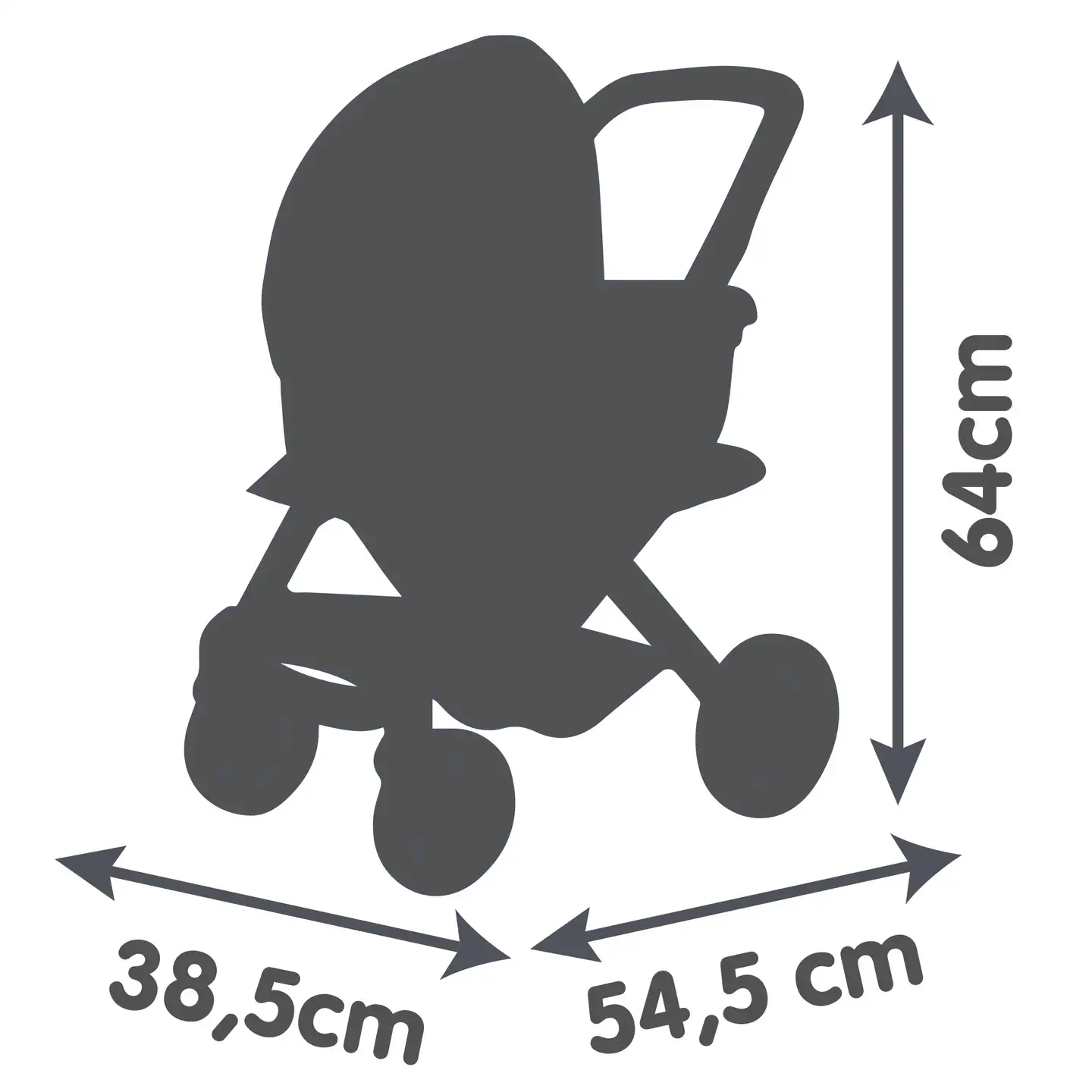 Smoby Maxi-Cosi 3in1 Nukenvaunut: vaunut, rattaat ja kantokoppa - 4