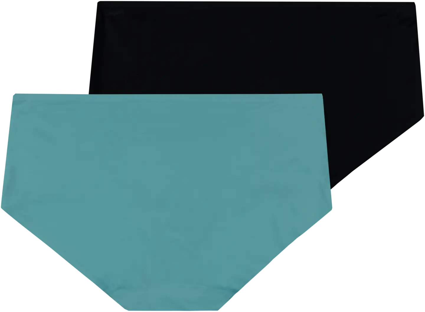 Danskin naisten hipsterit 2-pack 210D082636 - Dusty turquoise/Black - 2