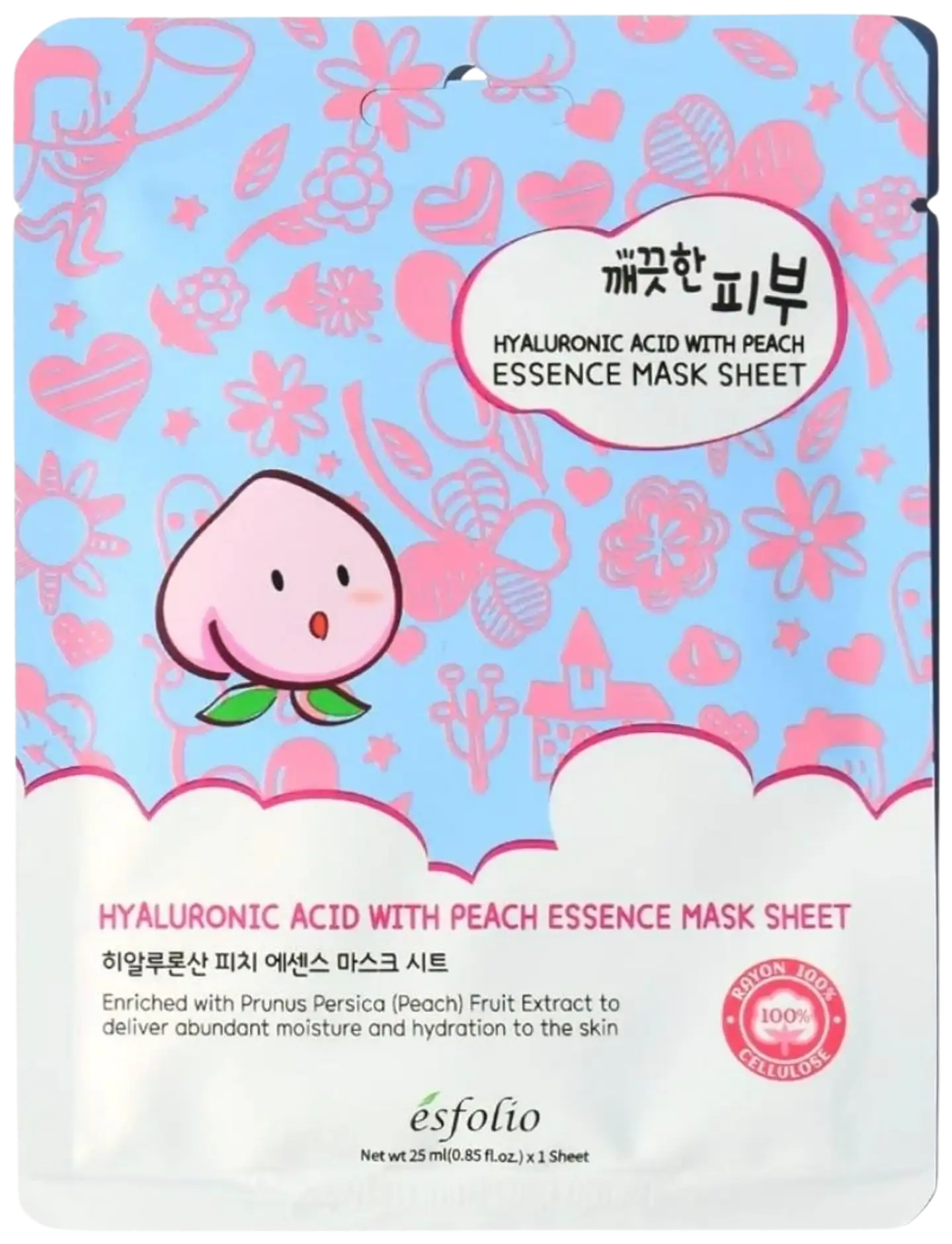 Esfolio Pure Skin Hyaluronic Acid kangasnaamio