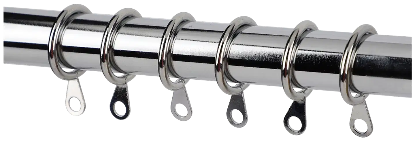 Ihanin verhorenkaat Cafe kromi 19/26mm 10kpl/pss - 1