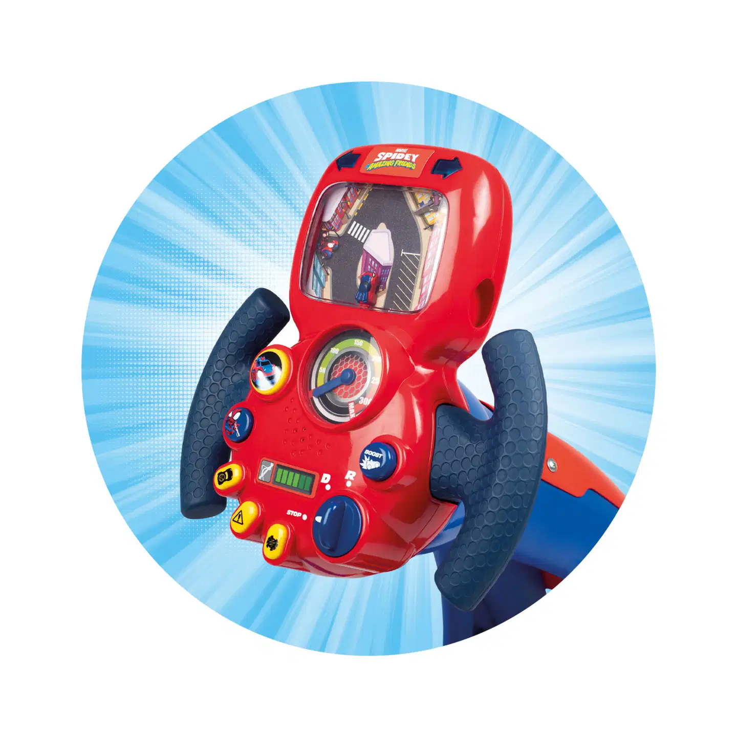 Smoby  Spidey V8 -ajosimulaattori, jossa valo- ja äänitehosteet - 5