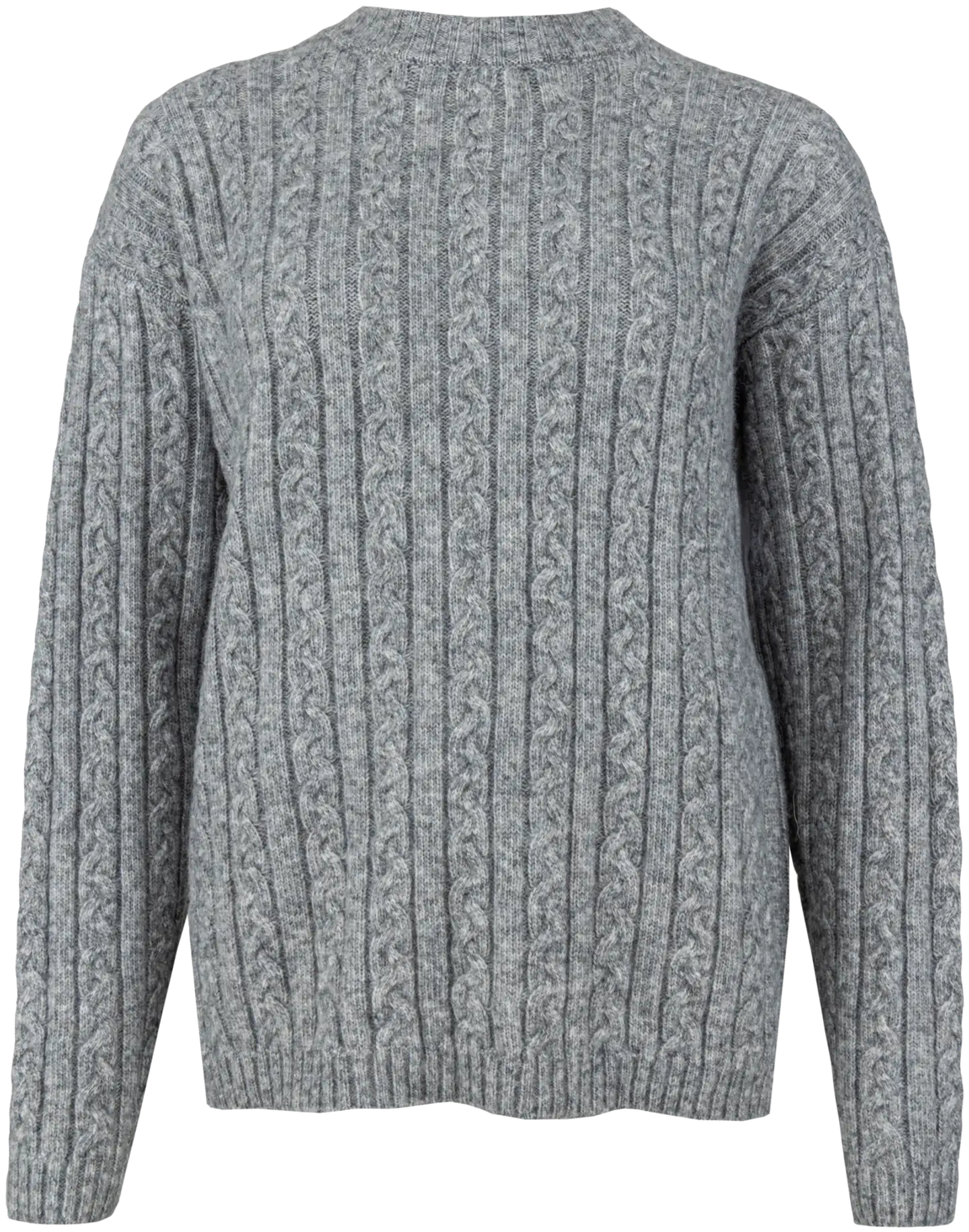 TEX naisten palmikkoneule I996995 - GREY CHINE - 1
