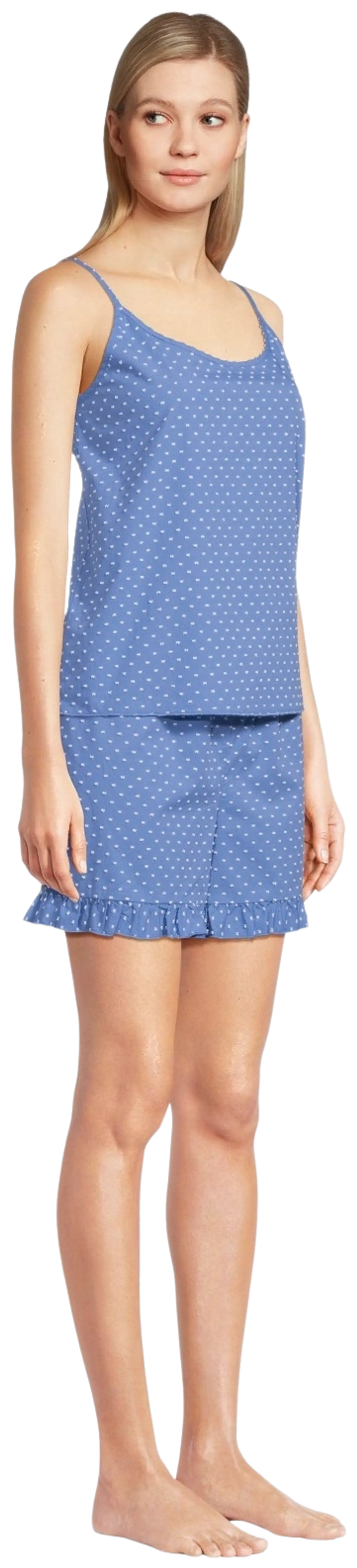 TEX naisten shortsipyjama I279944 - BLUE DARK - 4