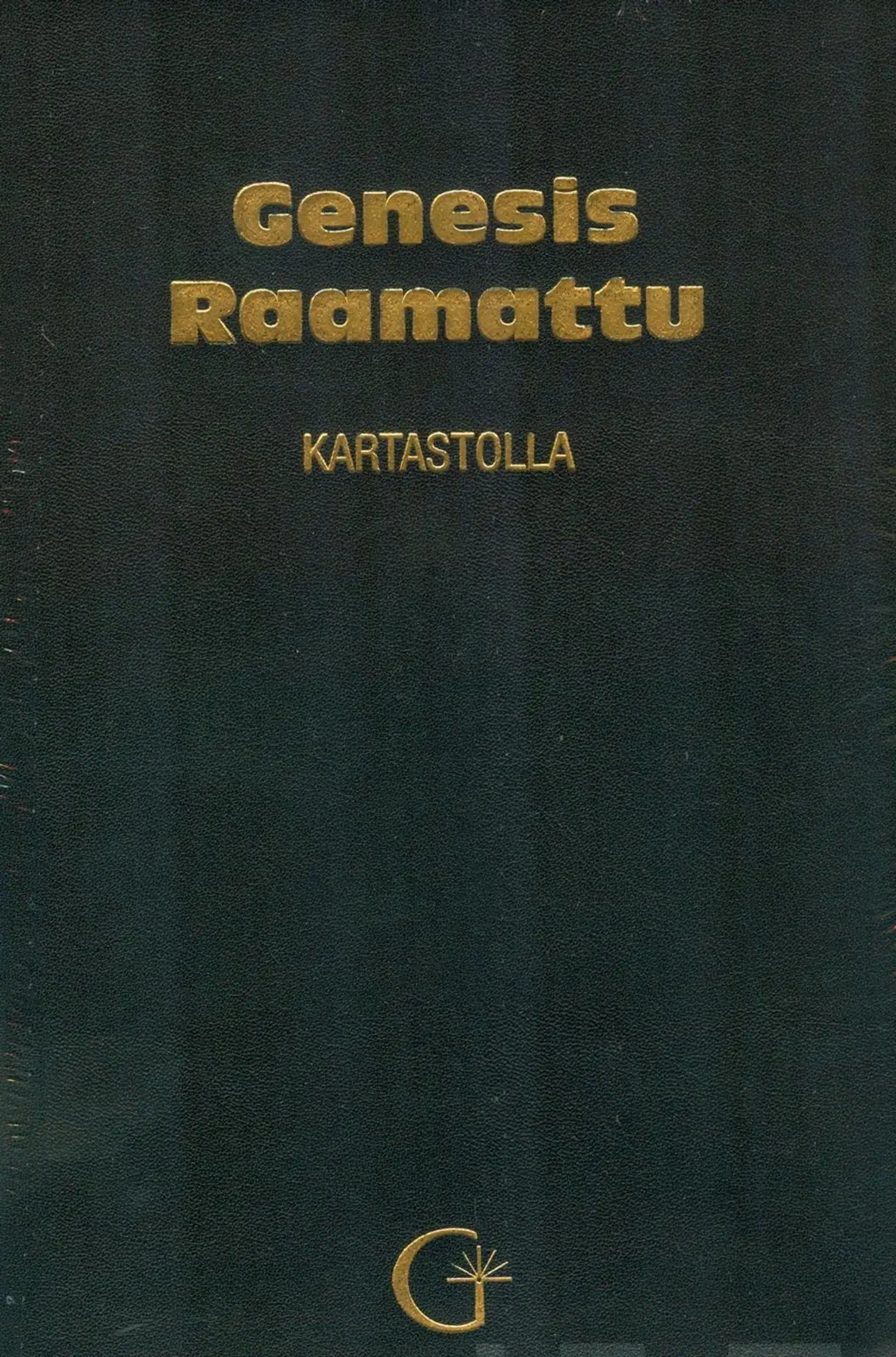 Genesis Raamattu Kartastolla (musta, nahkakantinen)